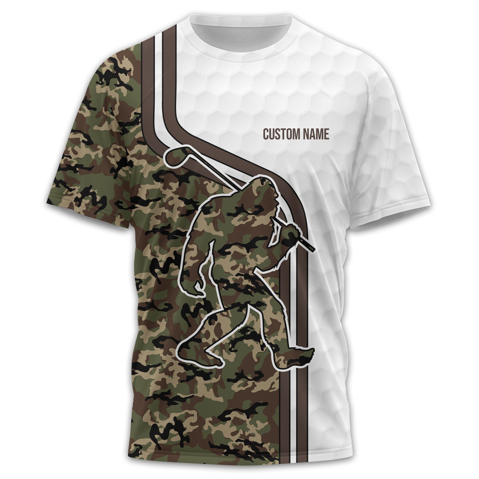Funny Bigfoot Custom Golf Polo ShirtGolf Shirt For Men, Gift For Golfers