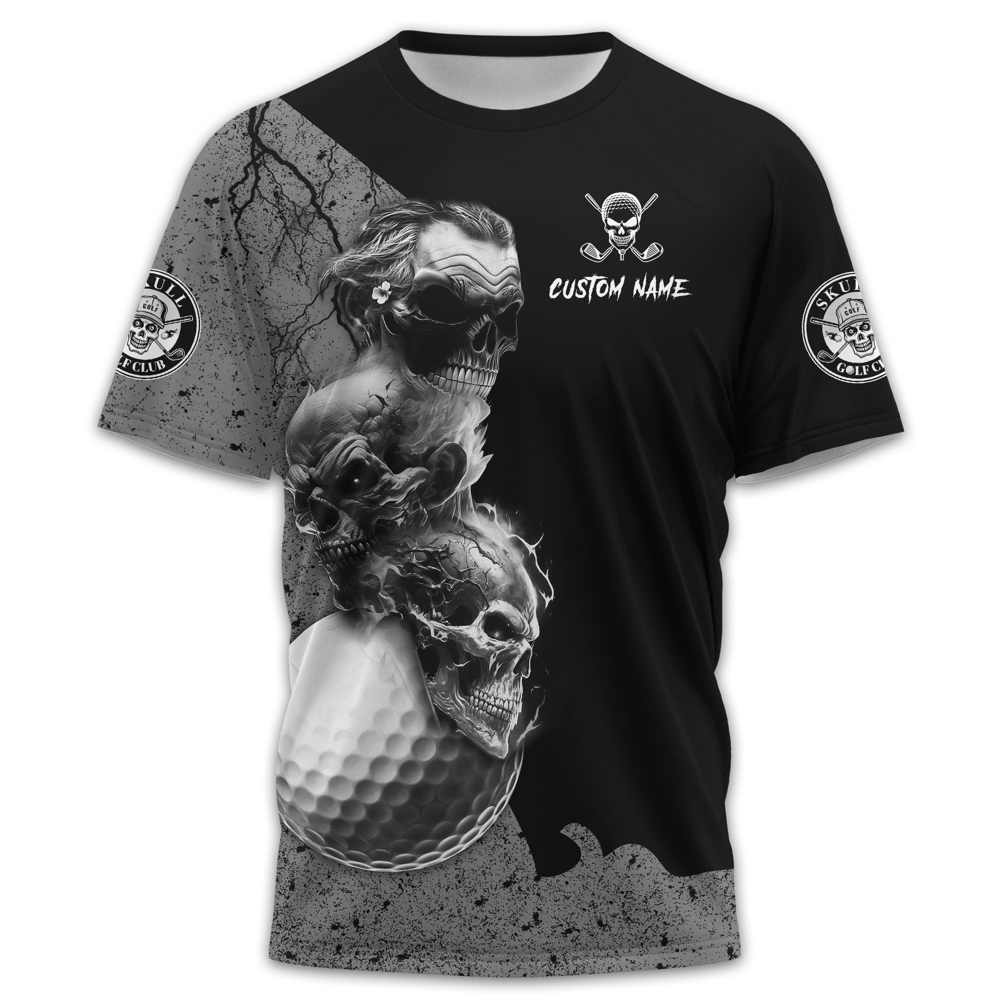 I Was One Under Today Custom Golf Polo ShirtSkull Golf Shirt, Gift For Golfers, Funny Golf Polo Shirt