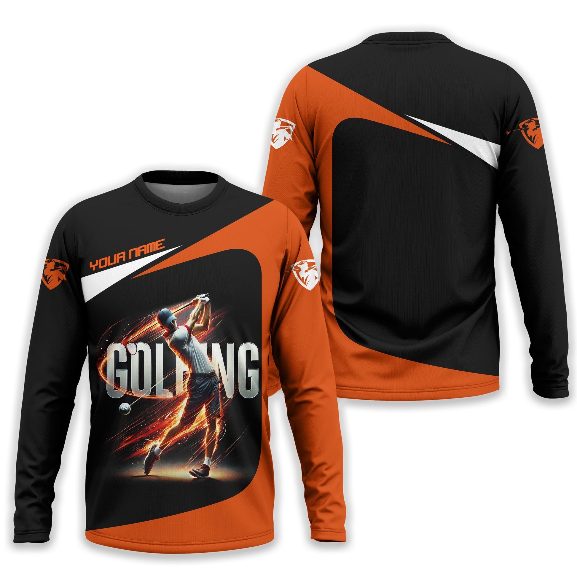 Golfing Swing Customize Golf Polo ShirtGolfing Apparel, Gift For Golfers