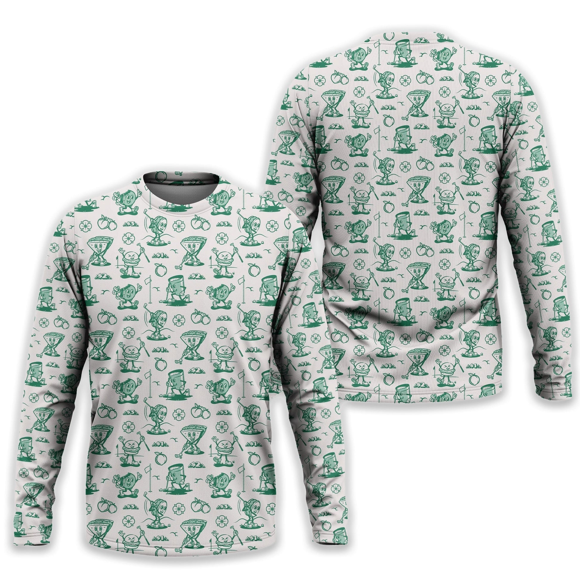 Breakfast Balls Men's Golf Polo ShirtGolfing Apparel, Gift For Golfers
