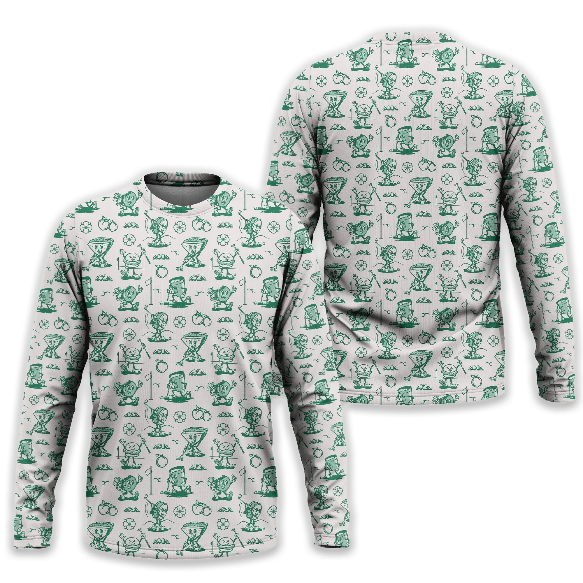 Breakfast Balls Men's Golf Polo ShirtGolfing Apparel, Gift For Golfers