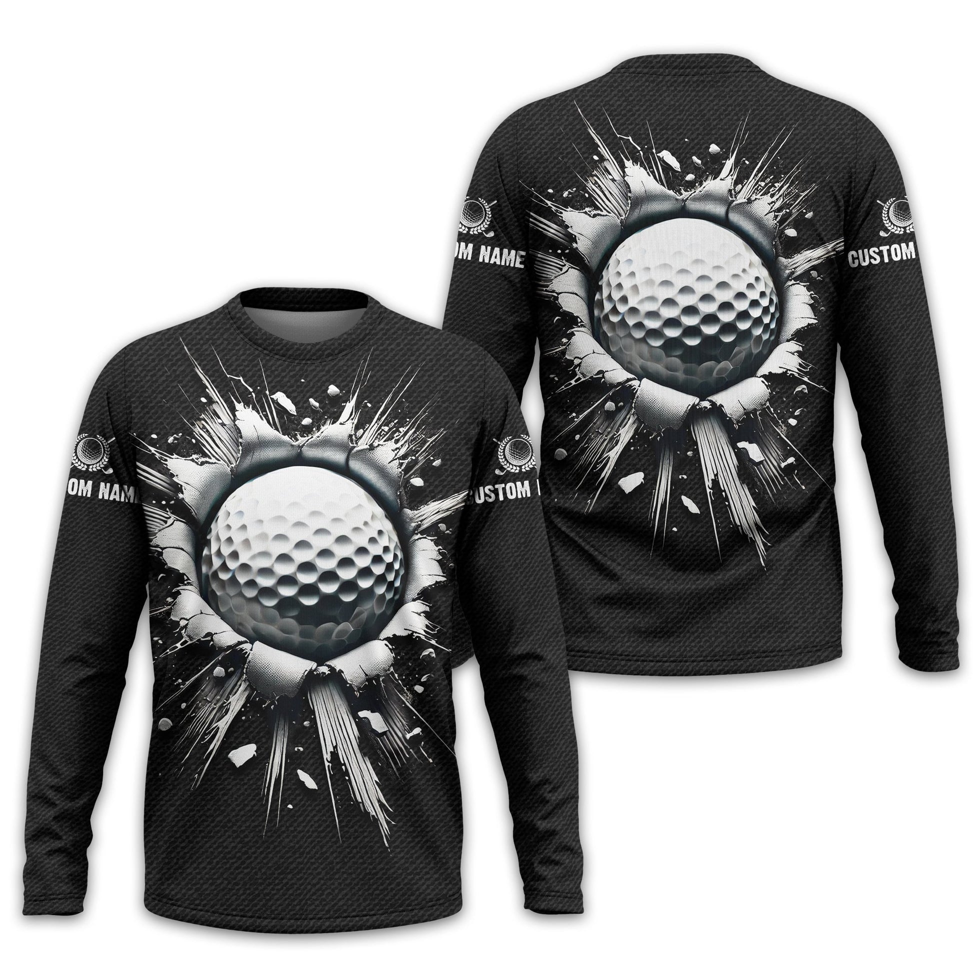 Personalized Black Golf Polo ShirtGolf Shirt, Gift For Golfers