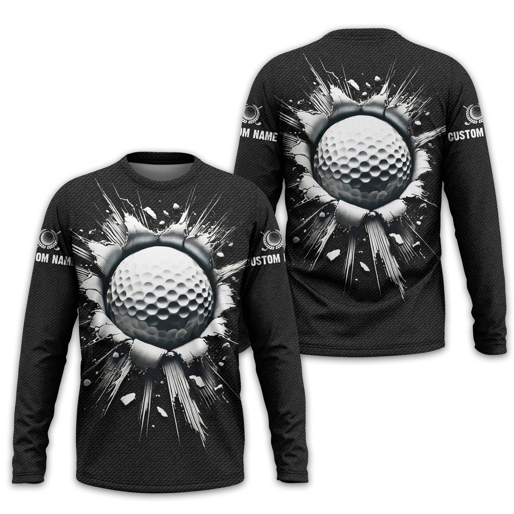 Personalized Black Golf Polo ShirtGolf Shirt, Gift For Golfers