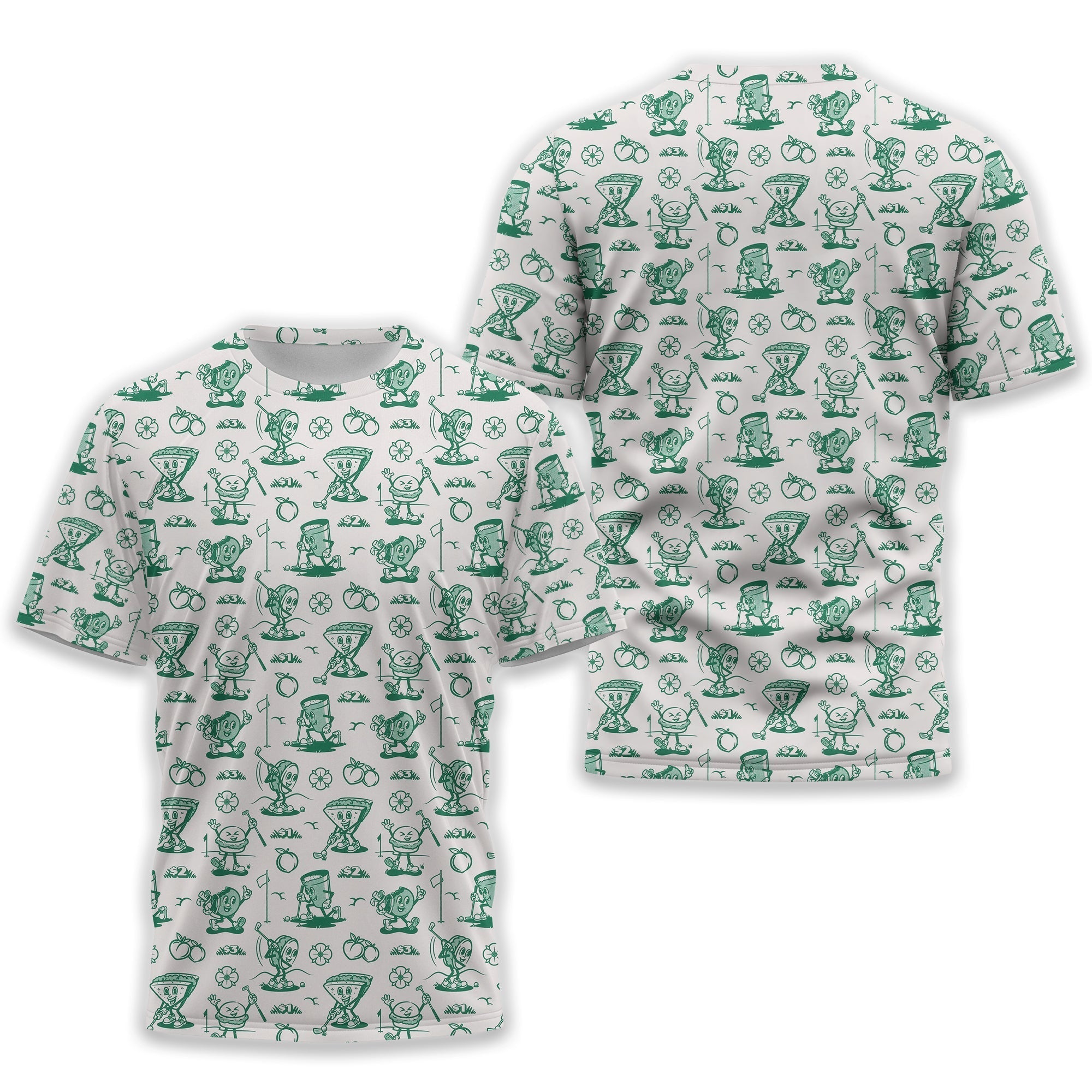Breakfast Balls Men's Golf Polo ShirtGolfing Apparel, Gift For Golfers