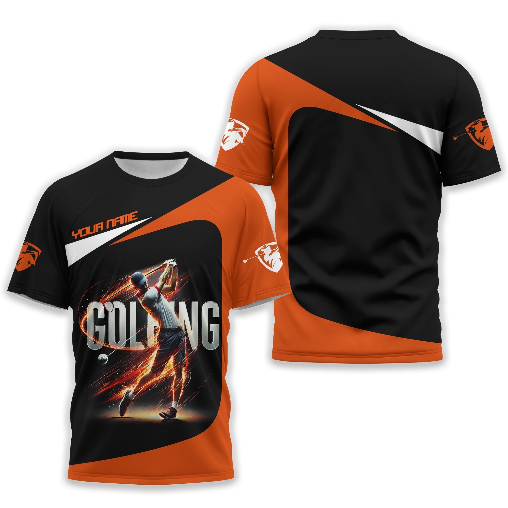 Golfing Swing Customize Golf Polo ShirtGolfing Apparel, Gift For Golfers