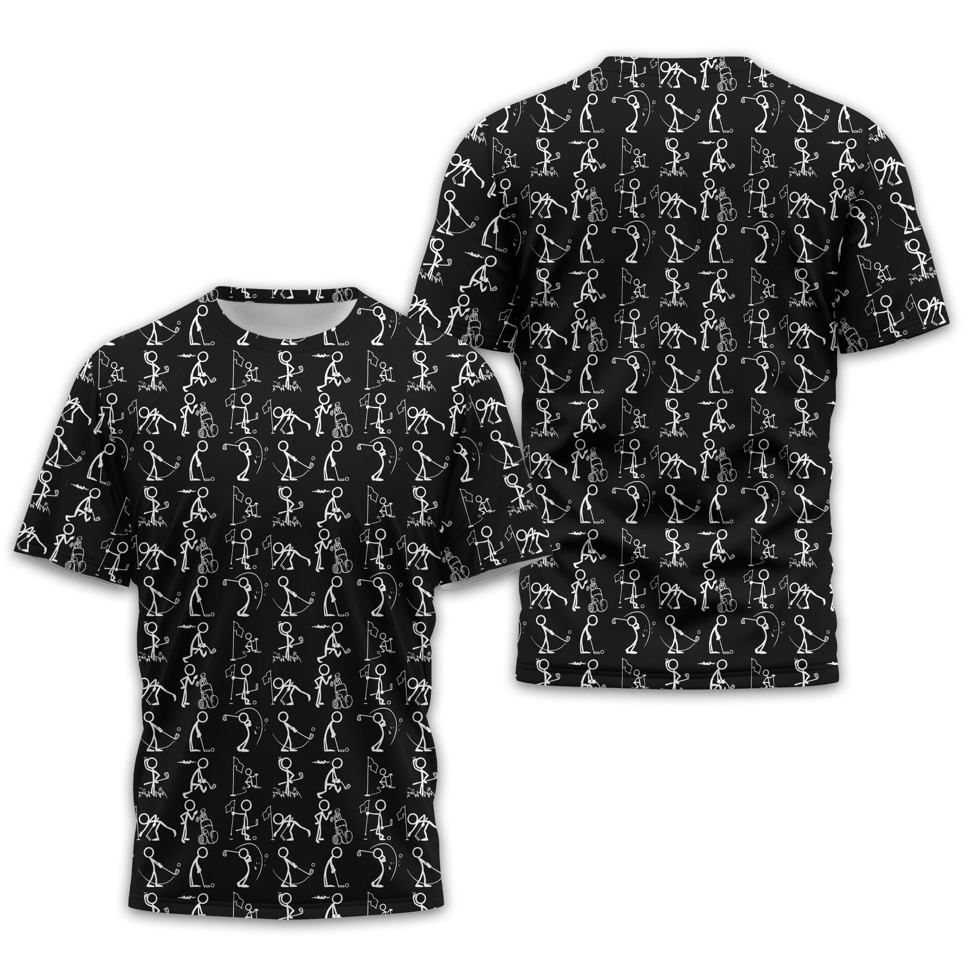 Black Golf Polo ShirtFunny Golf Shirt, Gift For Golfers
