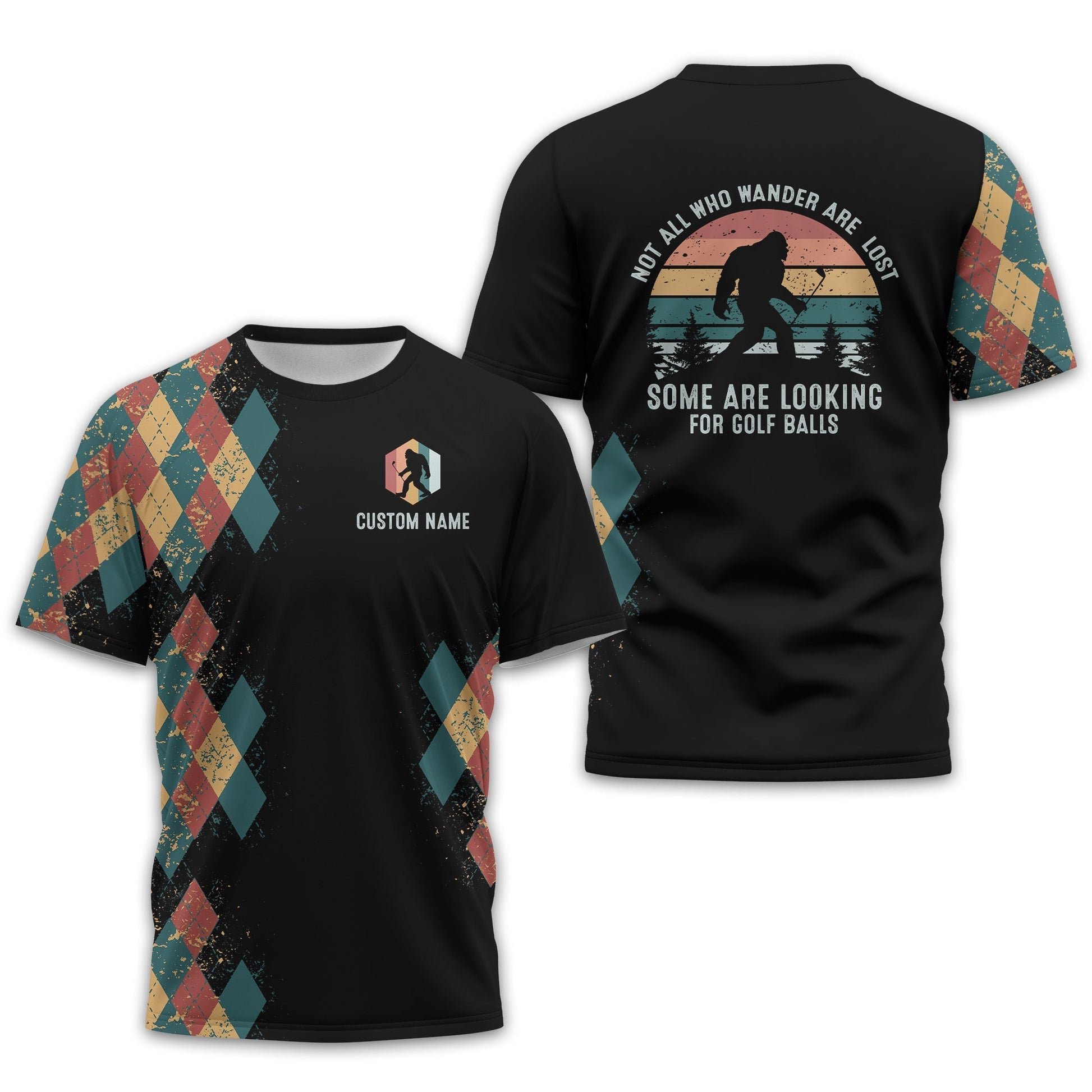 Not All Who Wander Are Lost Personalized Golf Polo ShirtGolf Shirt For Men, Gift For Golfers