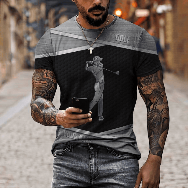 Personalize Name Golf Polo ShirtGolf Apparel, Golf Gift For Men