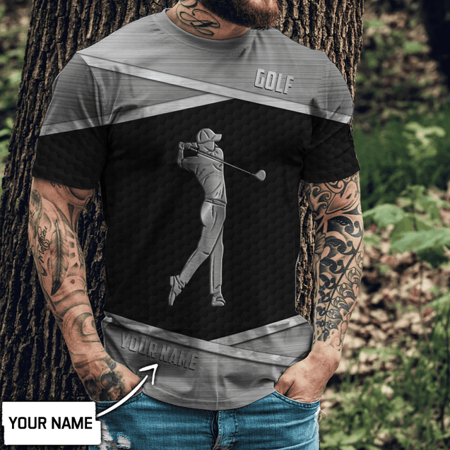 Personalize Name Golf Polo ShirtGolf Apparel, Golf Gift For Men