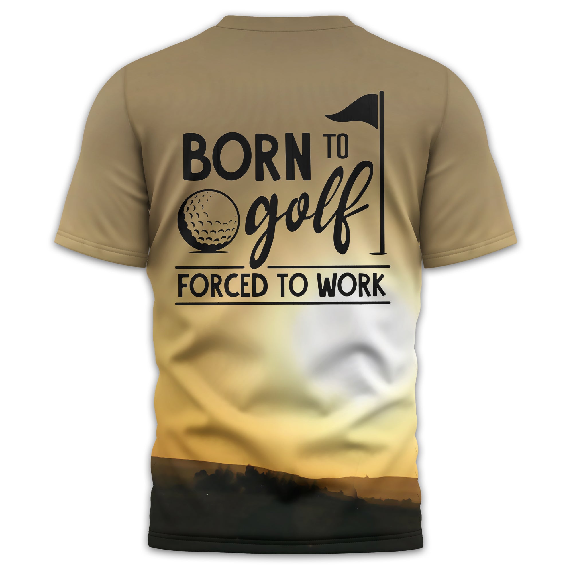 Born To Golf Forced To Work Custom Golf Polo ShirtGolf Shirt, Gift For Golfers