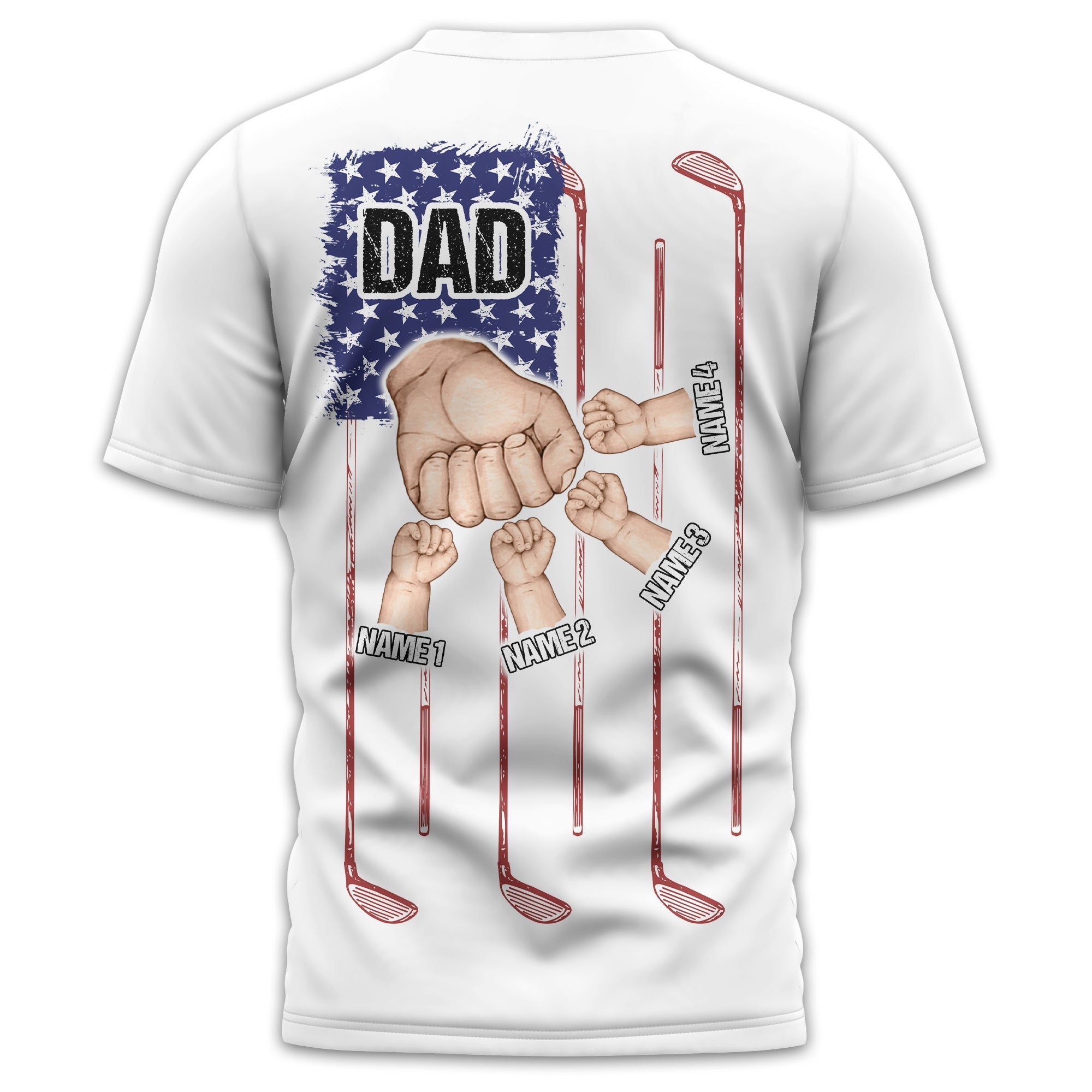 Best Dad By Par Custom Golf Polo ShirtGift For Golfers, Golf Gift For Men