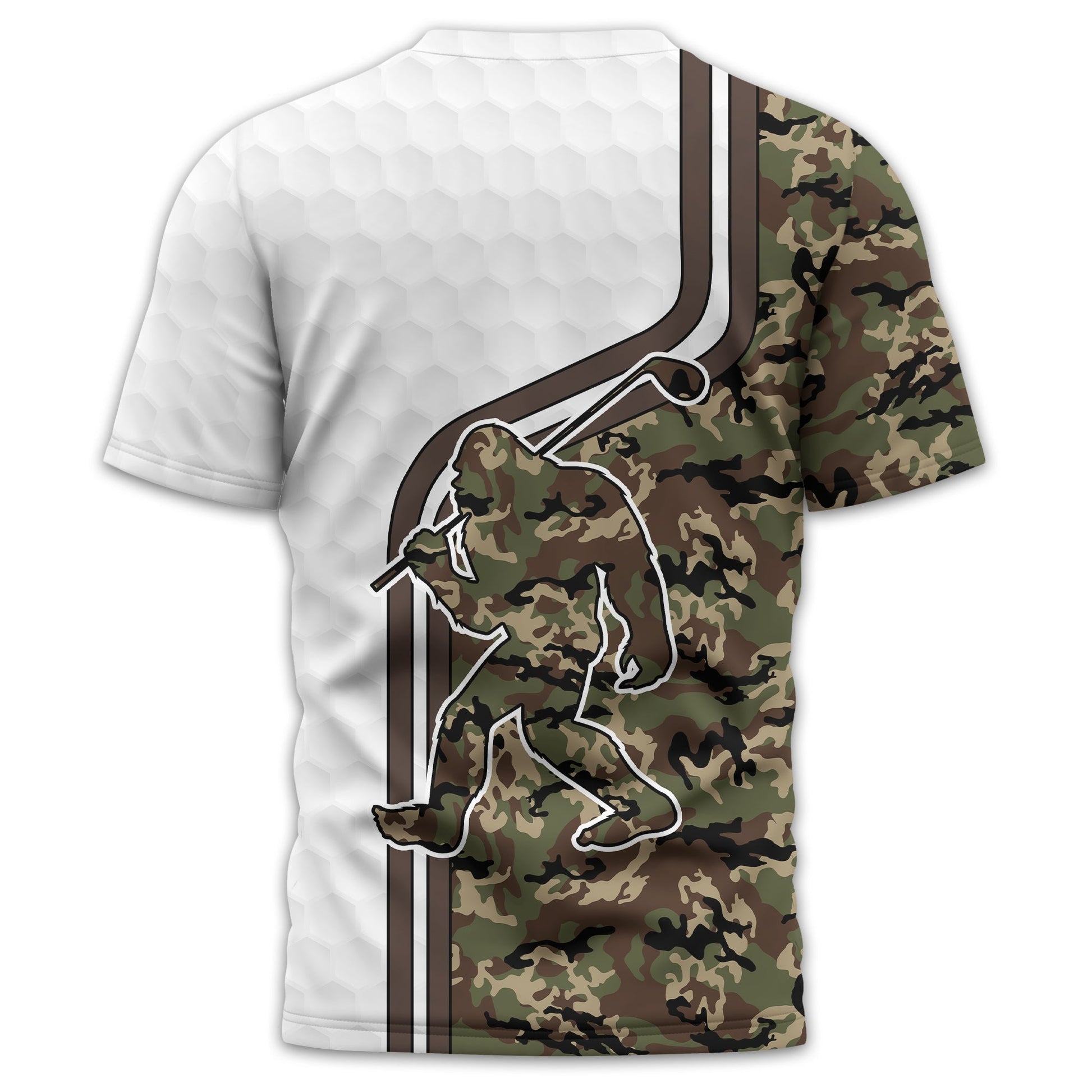 Funny Bigfoot Custom Golf Polo ShirtGolf Shirt For Men, Gift For Golfers