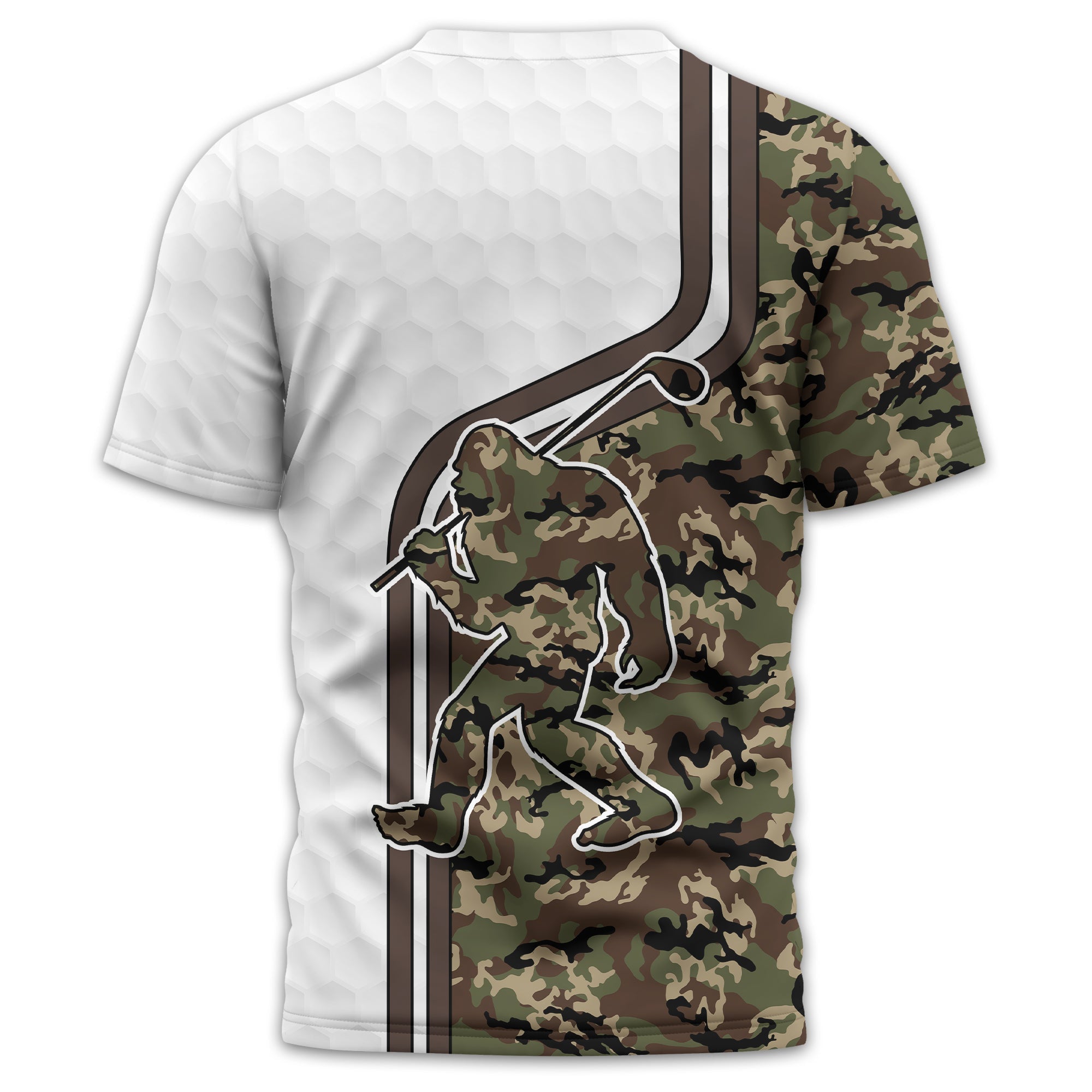 Funny Bigfoot Custom Golf Polo ShirtGolf Shirt For Men, Gift For Golfers