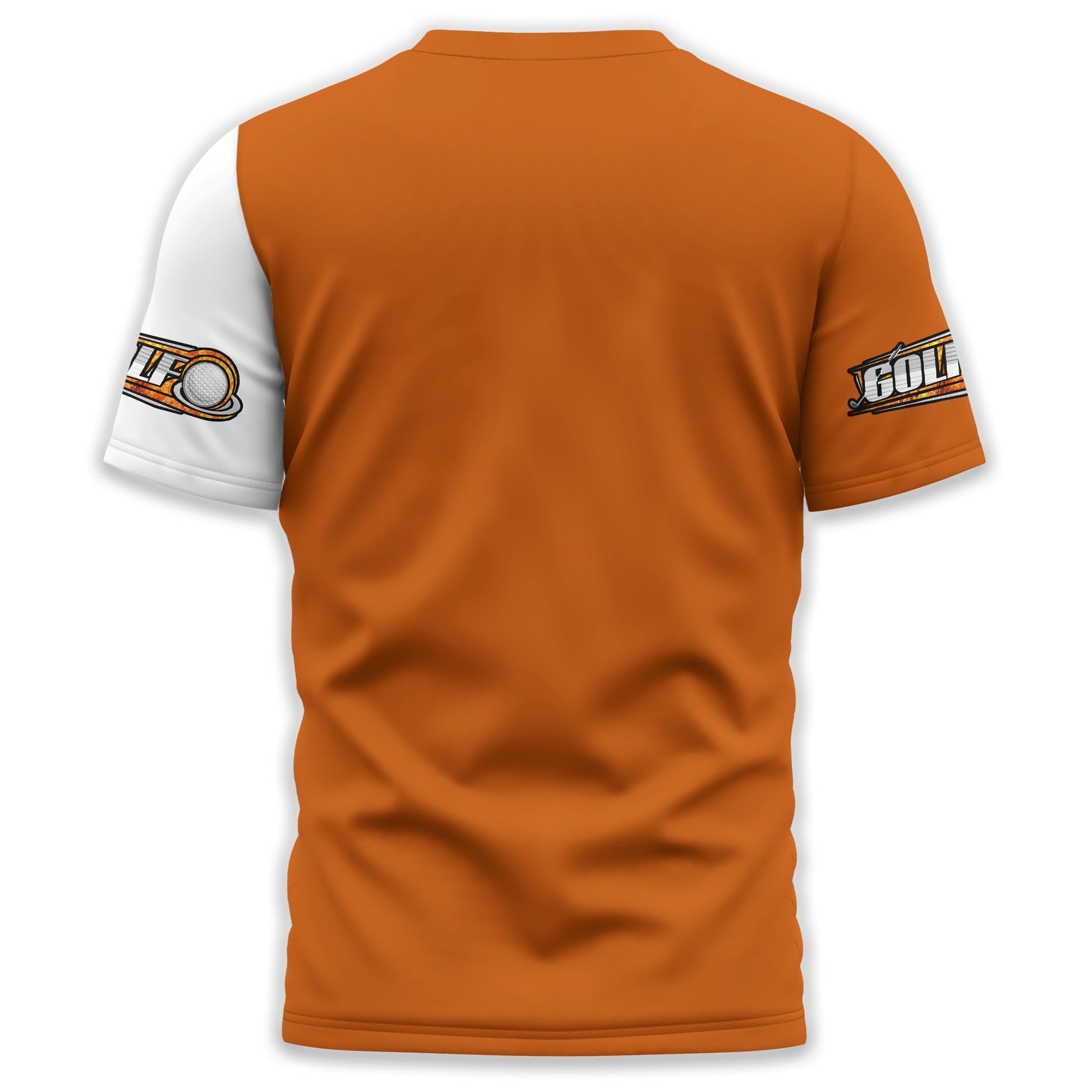 Golf Ball Fire Custom Name Men's Golf Polo ShirtGolfing Apparel, Gift For Golfer