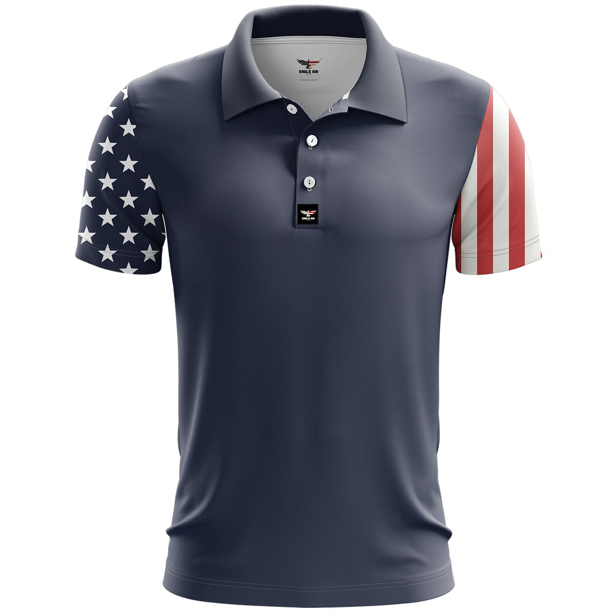 American Flag Golf Polo ShirtMens Golf Gift, Patriotic Golf Shirt, America 250 Anniversary Golf Polo