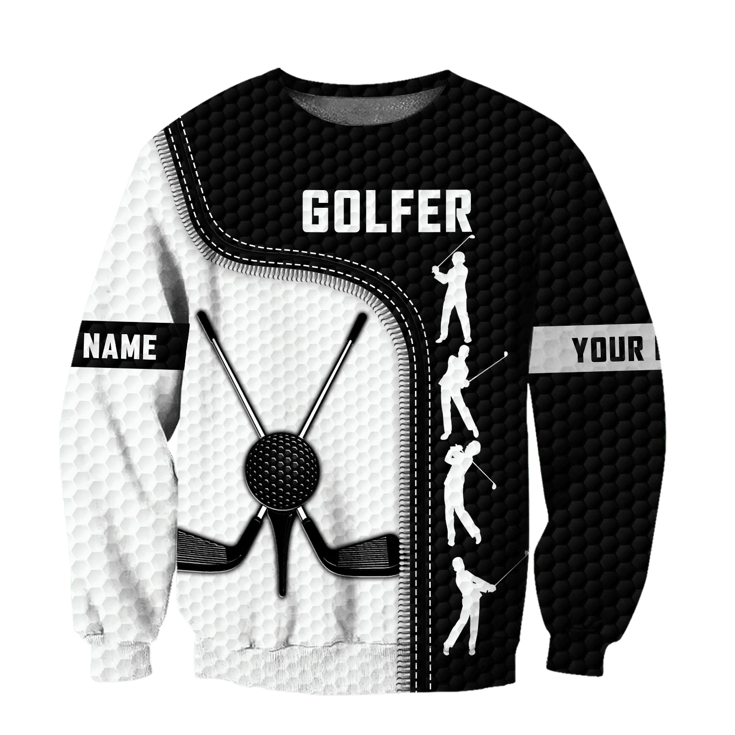 Golf Swing Personalize Name Golf Polo ShirtGolf Apparel, Golf Gift For Men