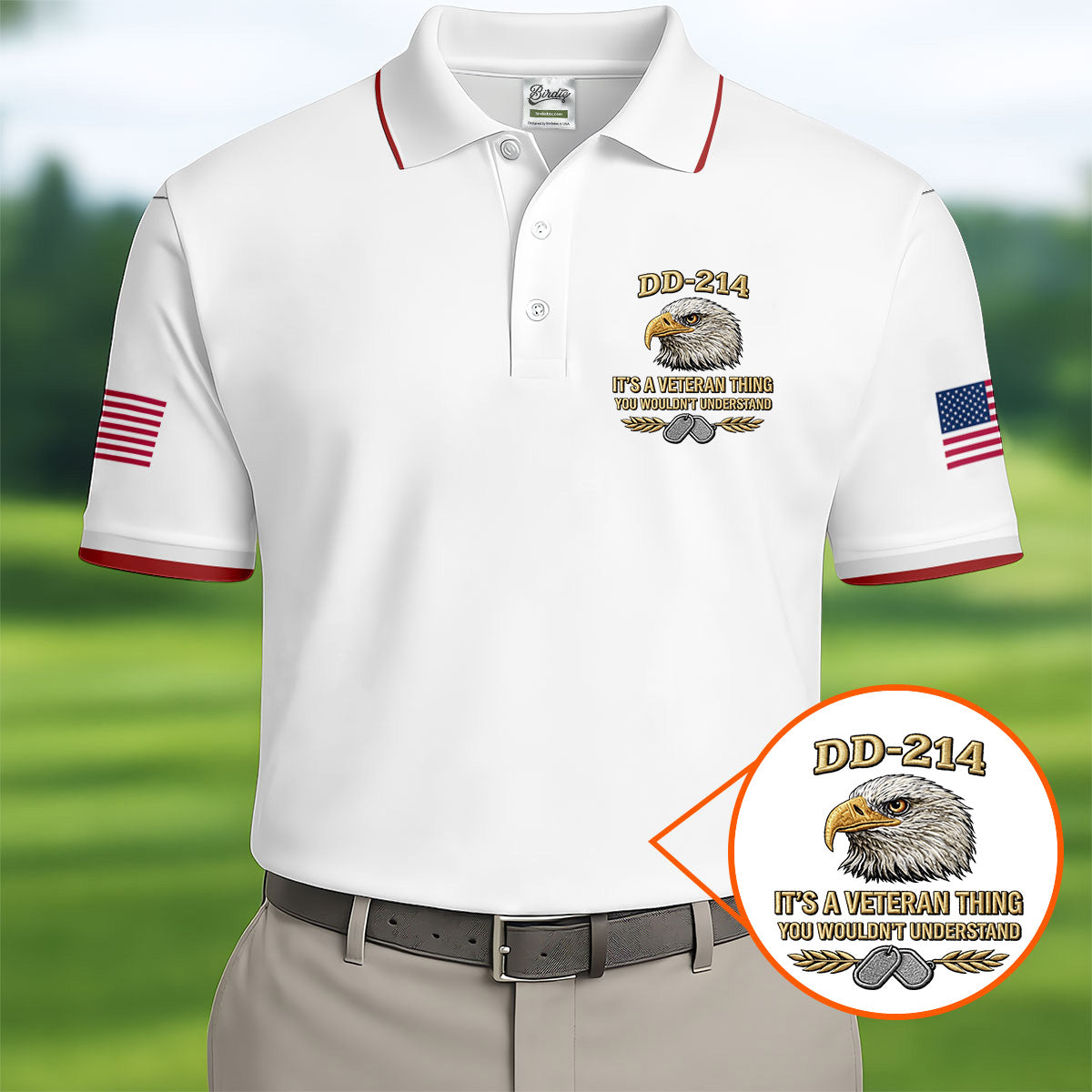 DD 214 Veteran Memorial Patriotic 4th Of July Golf Shirt, 250 Years Polo Shirtor Men
