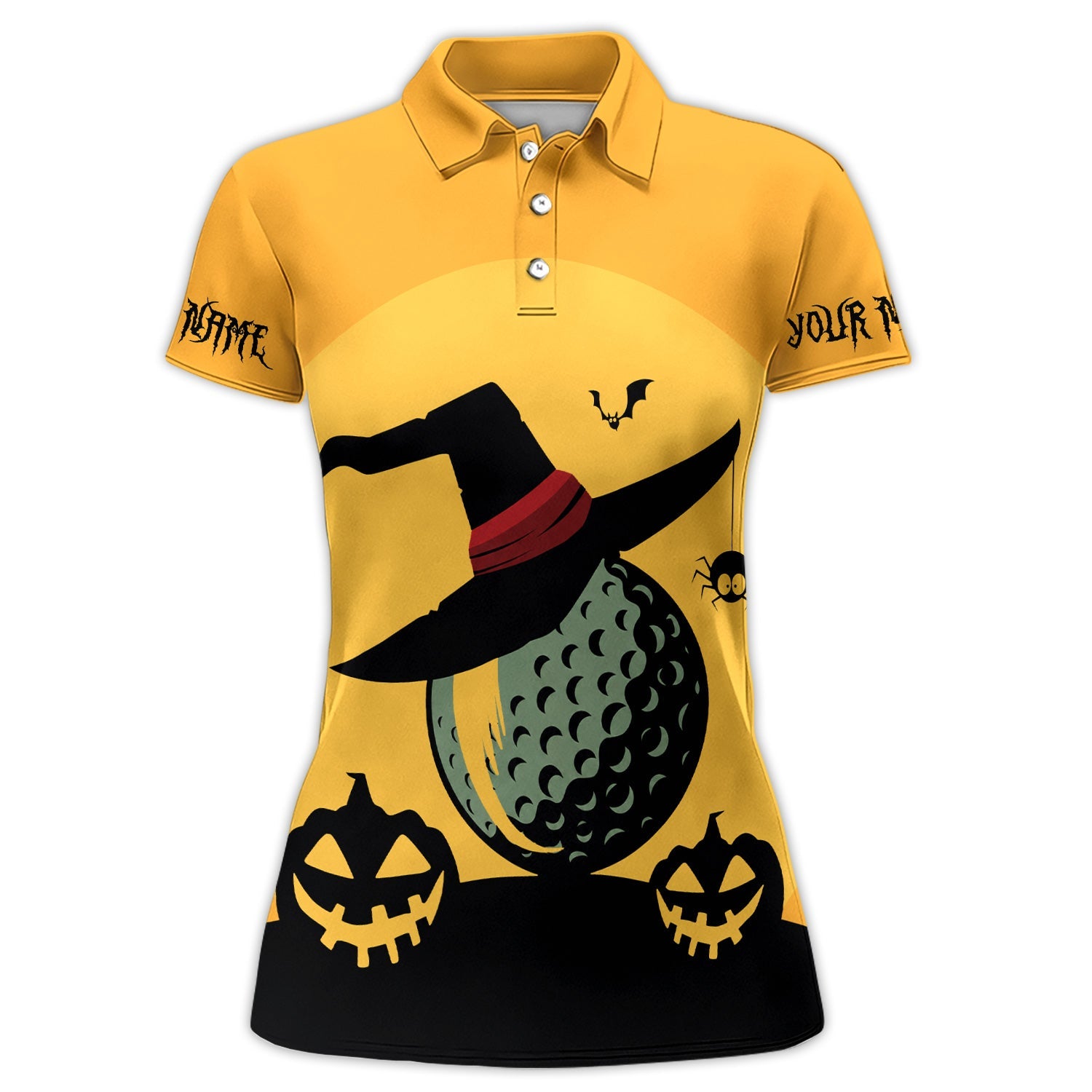 Funny Halloween Golf Polo Shirt for Women – My Broom Broke So Now I Golf Witch Shirt