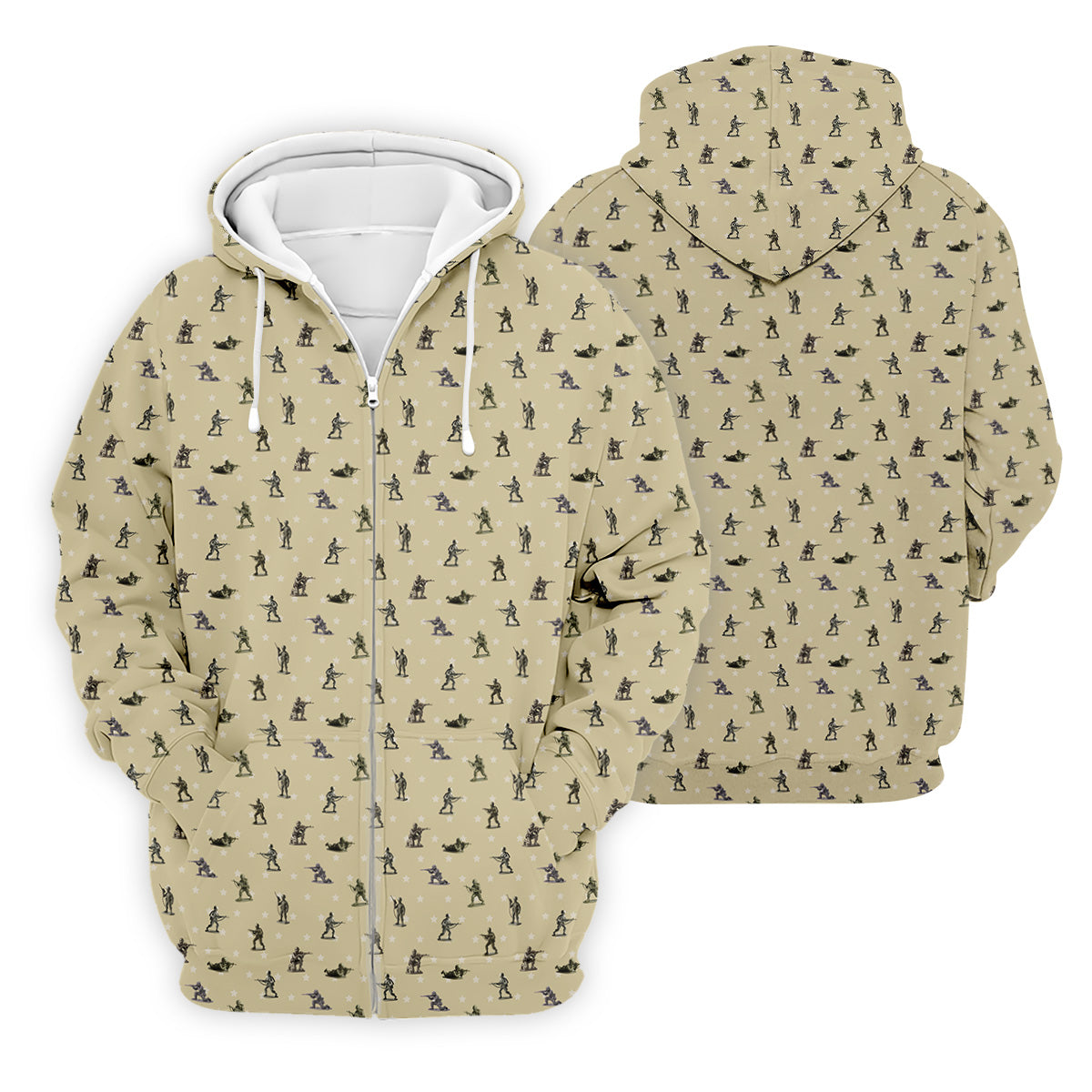 Veteran Khaki Golf Tops For Men, Polo ShirtFor Men, Gift For Veteran, Veterans Day Gift