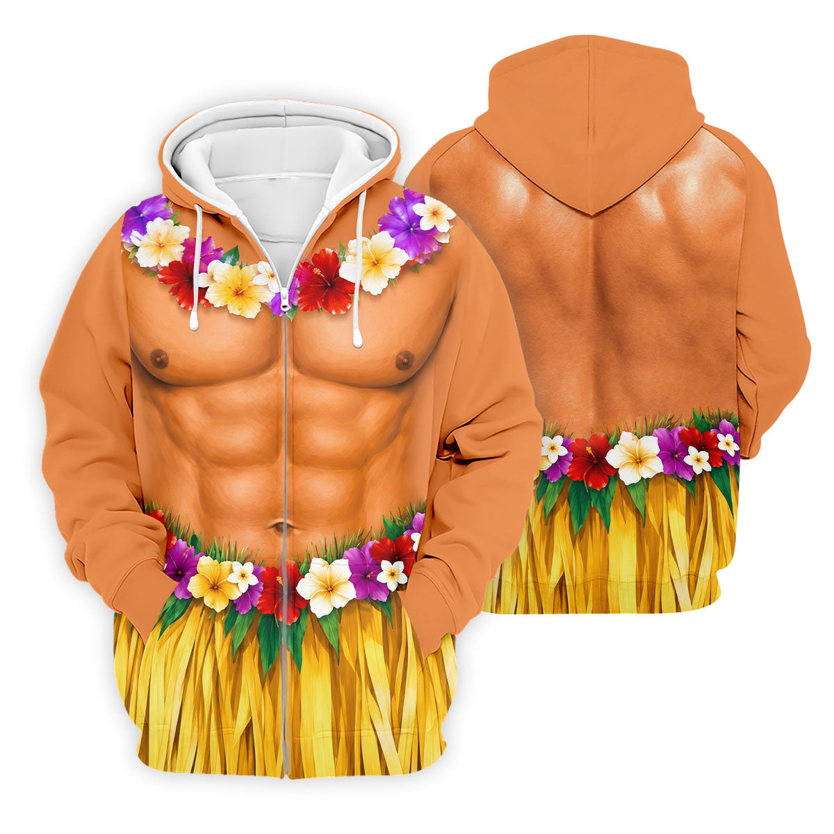Funny Beach Body Golf Shirt, Hawaiian Luau Men's Golf Polo, Polo Shirts For Men