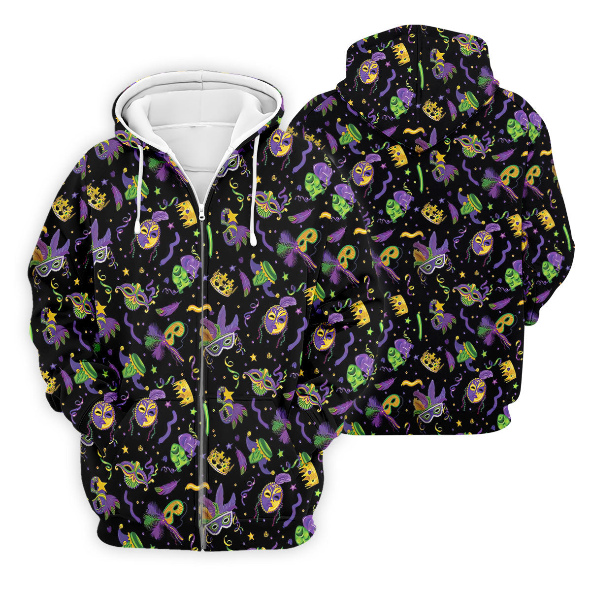 Mardi Gras Golf Golf Polo Shirt Mardi Gras Black Golf Shirt, Golf Tops For Men