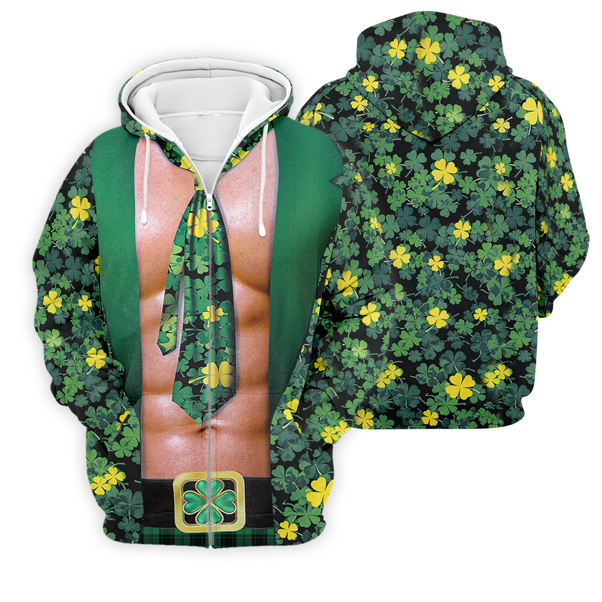 Funny St Patrick's Day Shamrock Golf Shirt, Golf Tops For Men, Polo ShirtFor Men, Golf Shirts For Men