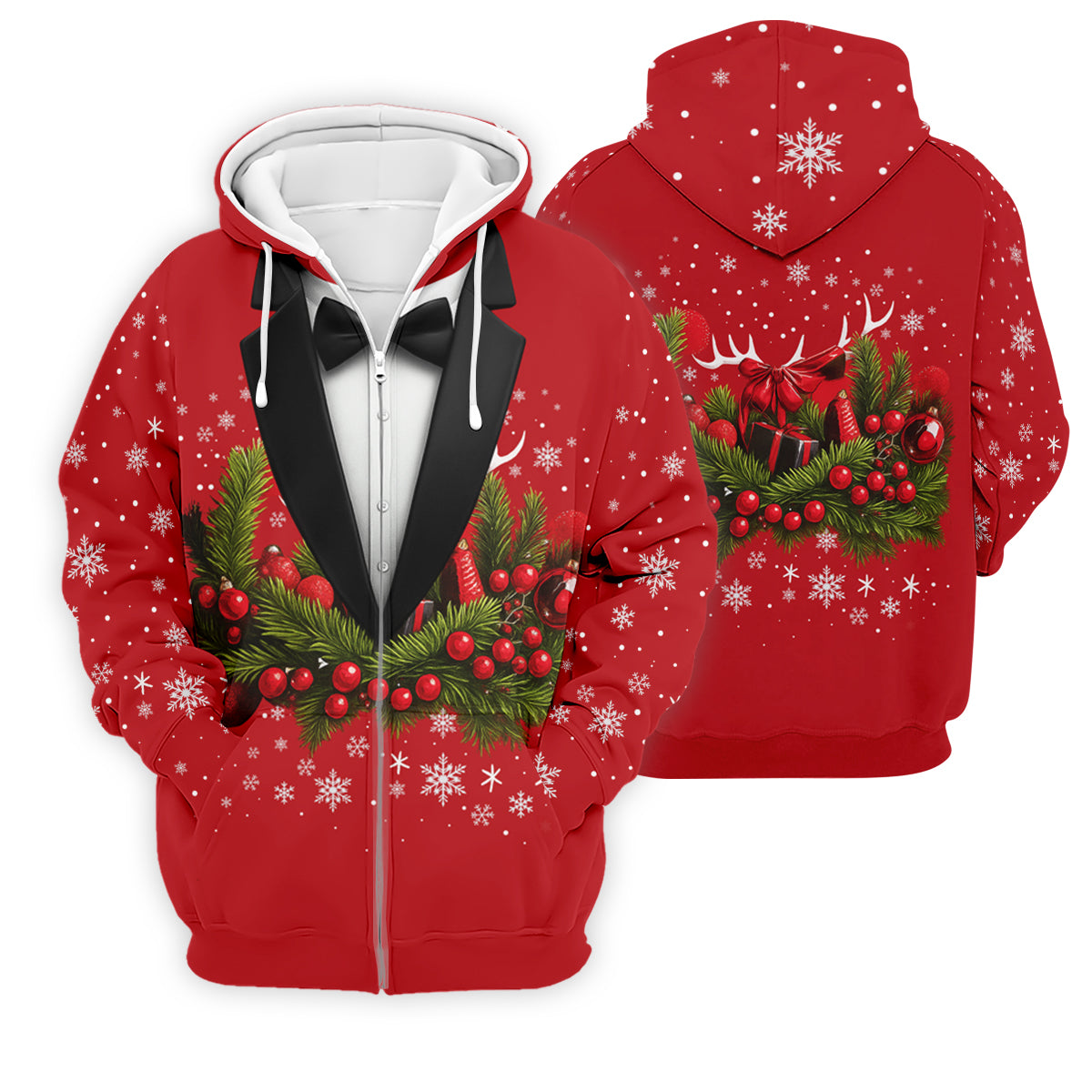 Christmas Mistletoe Vintage Prints Men's Golf Polo Shirtistmas Golf Shirt, Golf Gift For Men