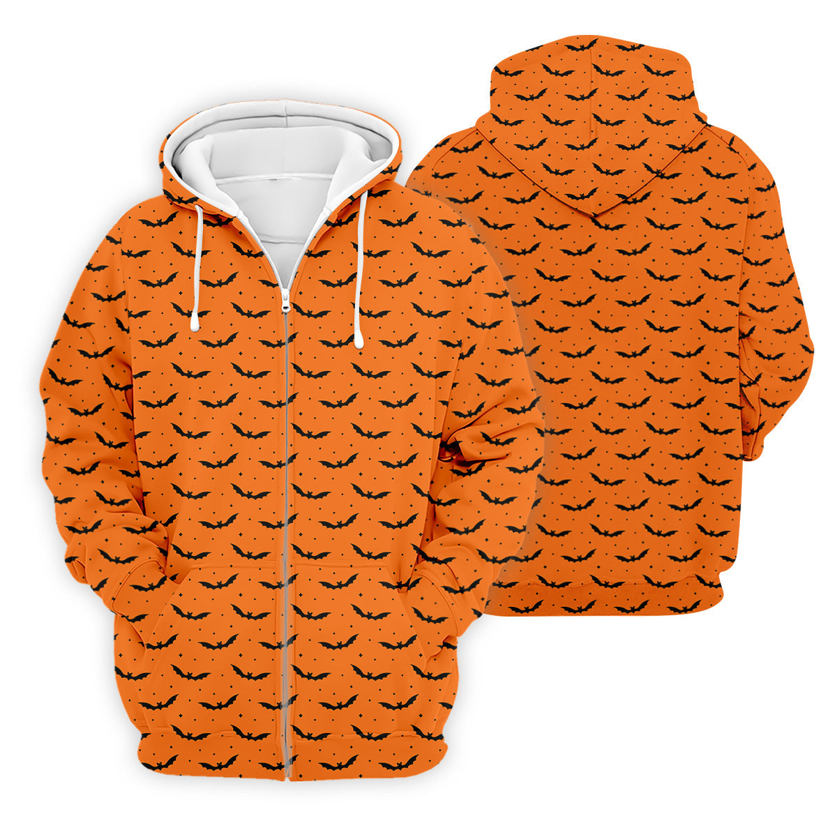 Spooky Bats Orange Halloween Golf Shirt, Polo ShirtFor Men, Golf Gift For Men, Golfing Apparel
