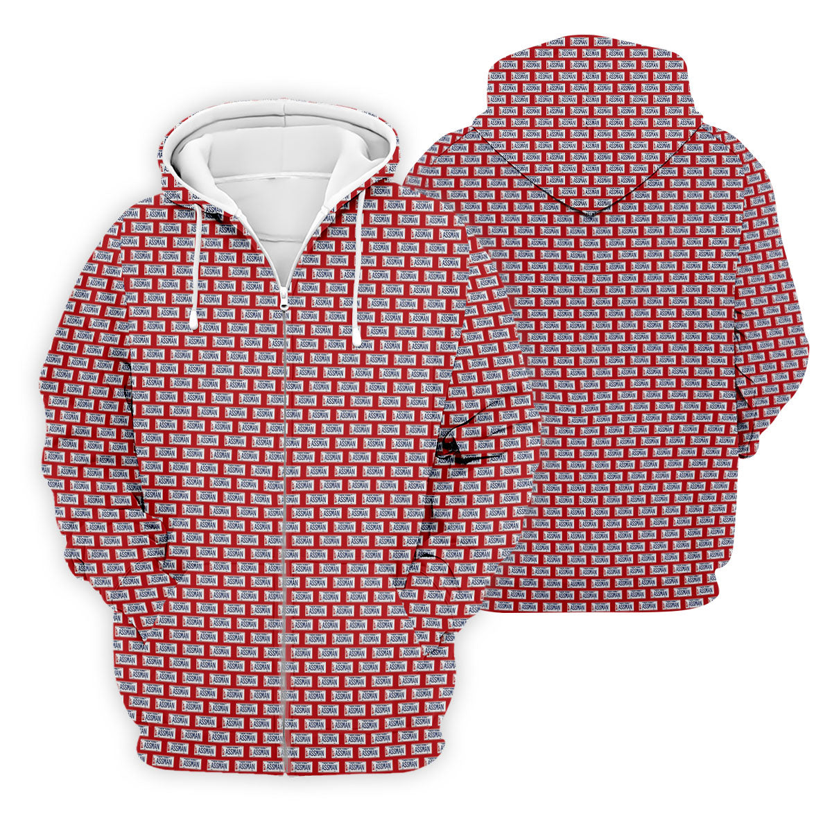 Red New York Assman Pattern Polo Shirt, Mens Golf Apparel, Hawaiian Golf Shirt, Printed Golf Shirts