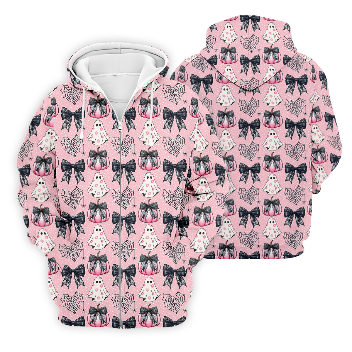 Coquette Pumpkin Boo Pink And Black Cute Golf Outfit, Fun Golf Shirts For Men, Golfing Apparel