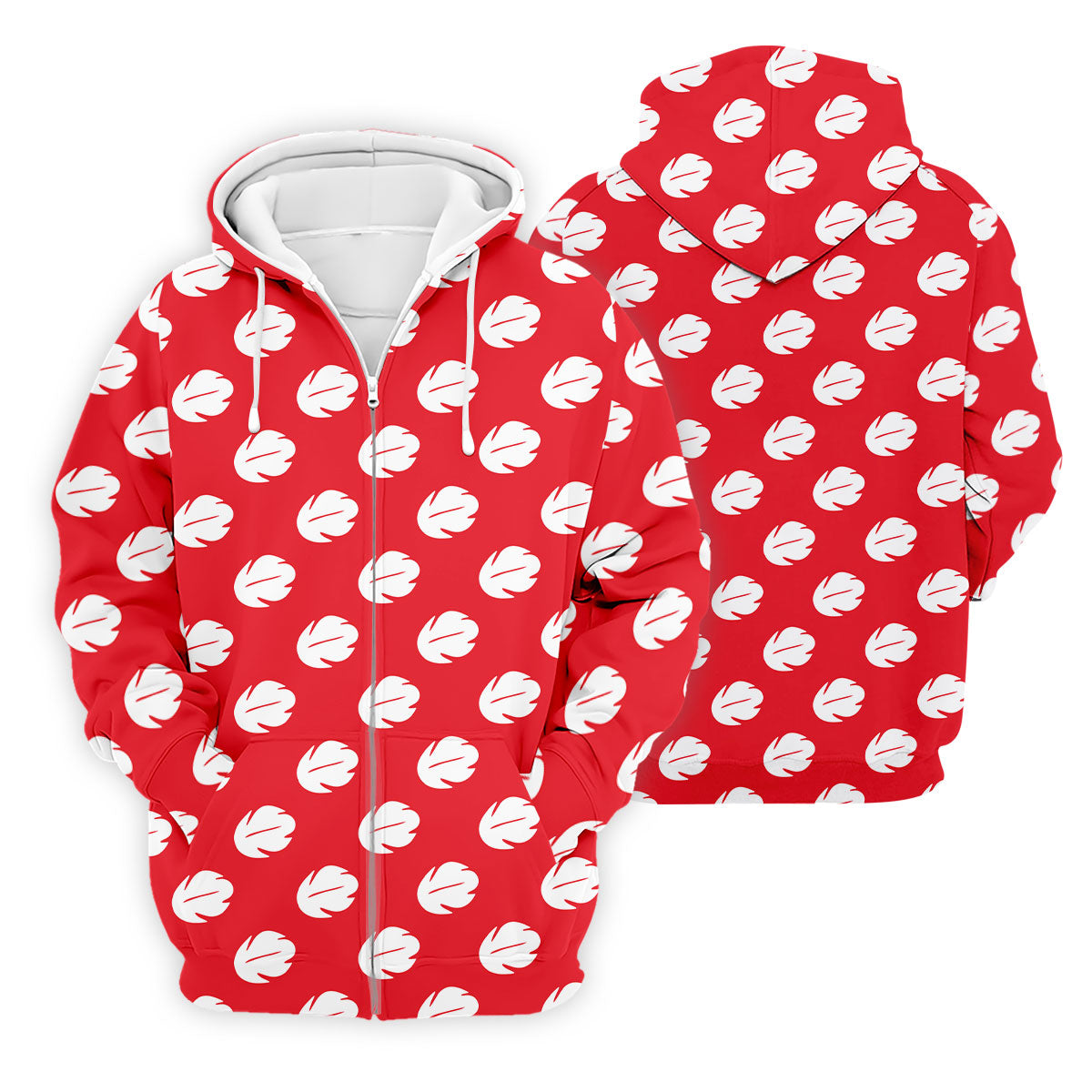Red Tropical Leaf Hawaiian Golf Shirt, Mens Golf Polo, Golf Shirts For Men