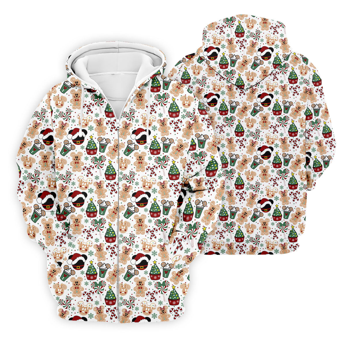 Christmas Sweets Pattern Golf Tops For Men, Cartoon Print Polo Shirt Men, Christmas Golf Shirt, Golfing Apparel