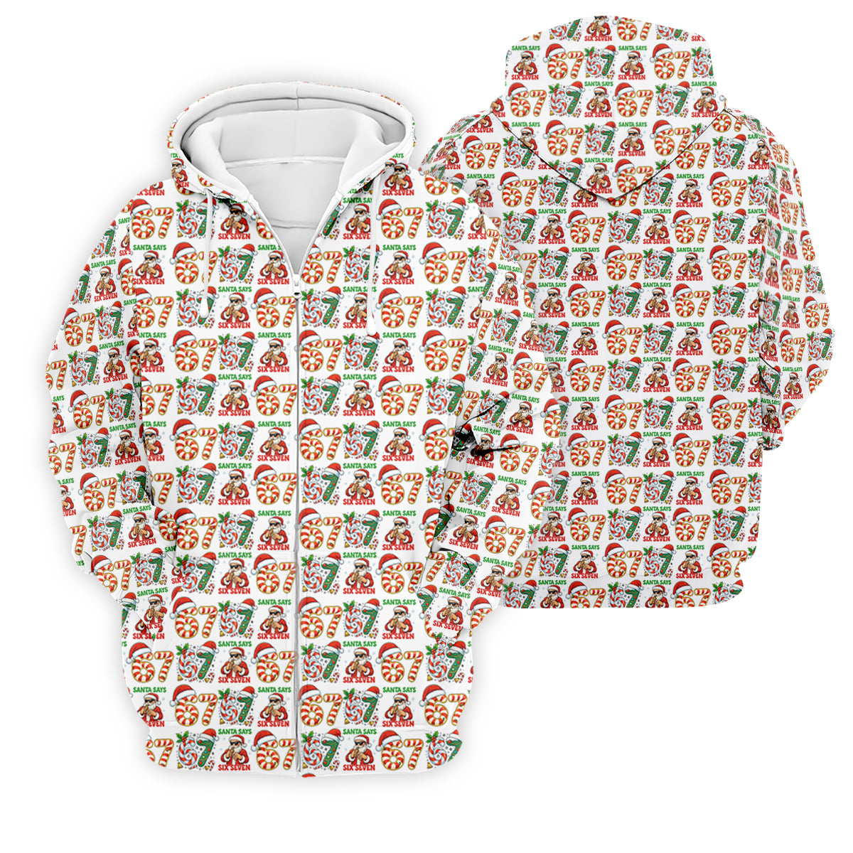 Santa Says Six Seven Funny Christmas Golf Shirt For Men, Christmas Golf Tops, Men Golf Apparel