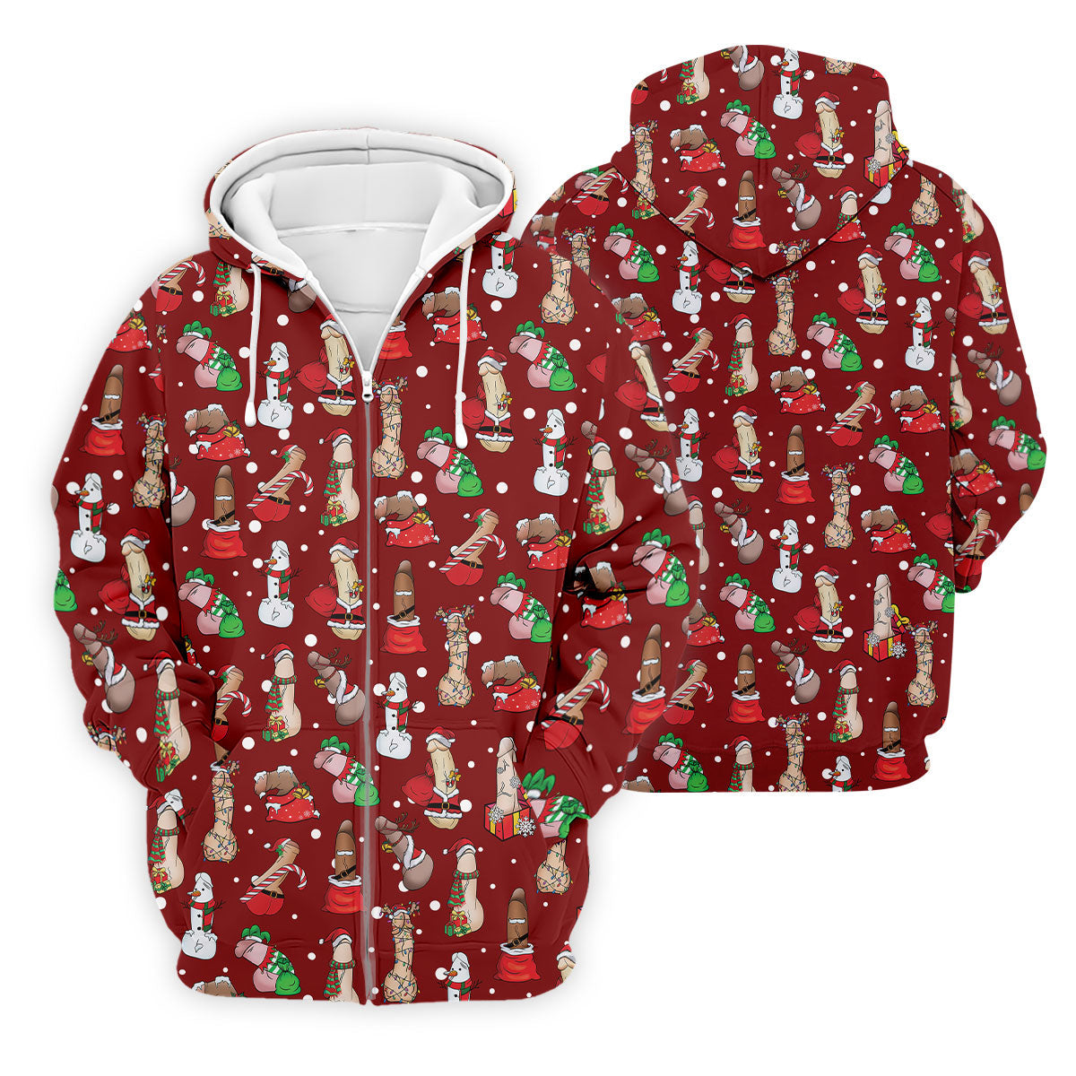 Naughty Santa Hat Christmas Polo Shirt Unique Gift For Golfer, Polo ShirtFor Men, Golf Gift For Men