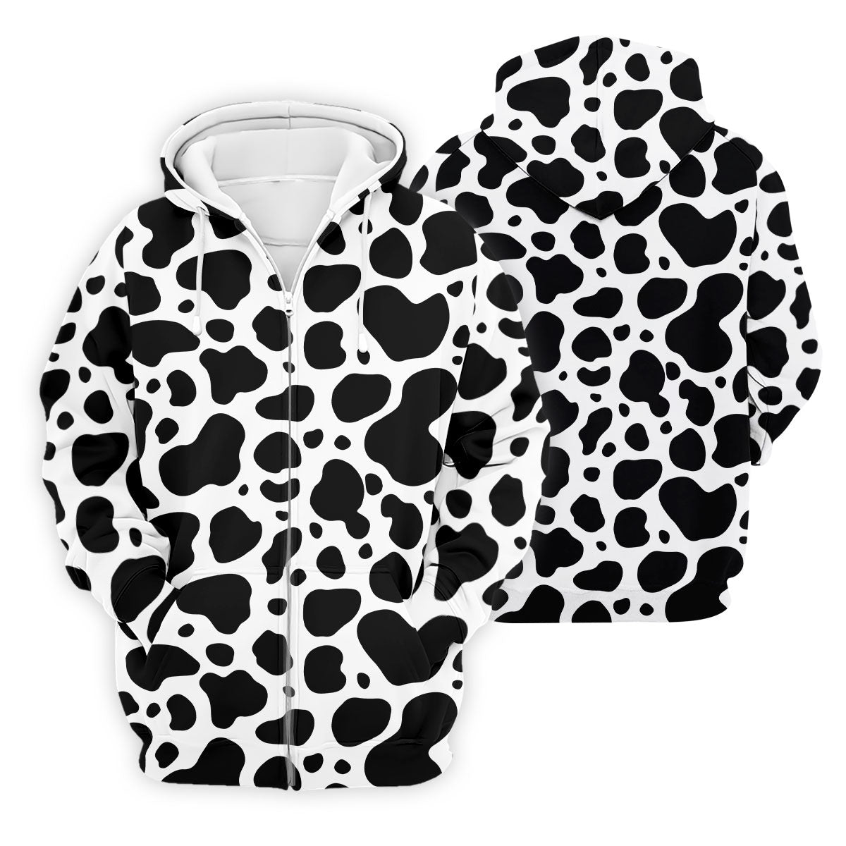 Cowhide Pattern Golf Shirt, Western Ranch Inspired Design, Golf Shirt For Men