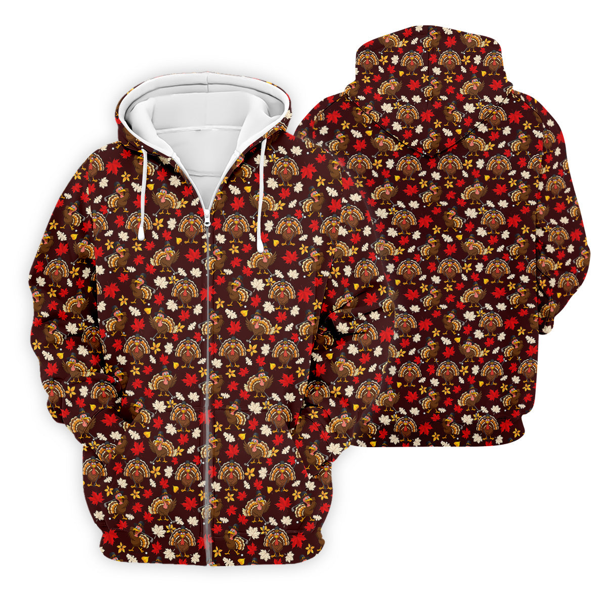 Funny Thanksgiving Turkey Golf Pose Golf Tops For Men, Polo Shirtor Men, Golf Gift For Men