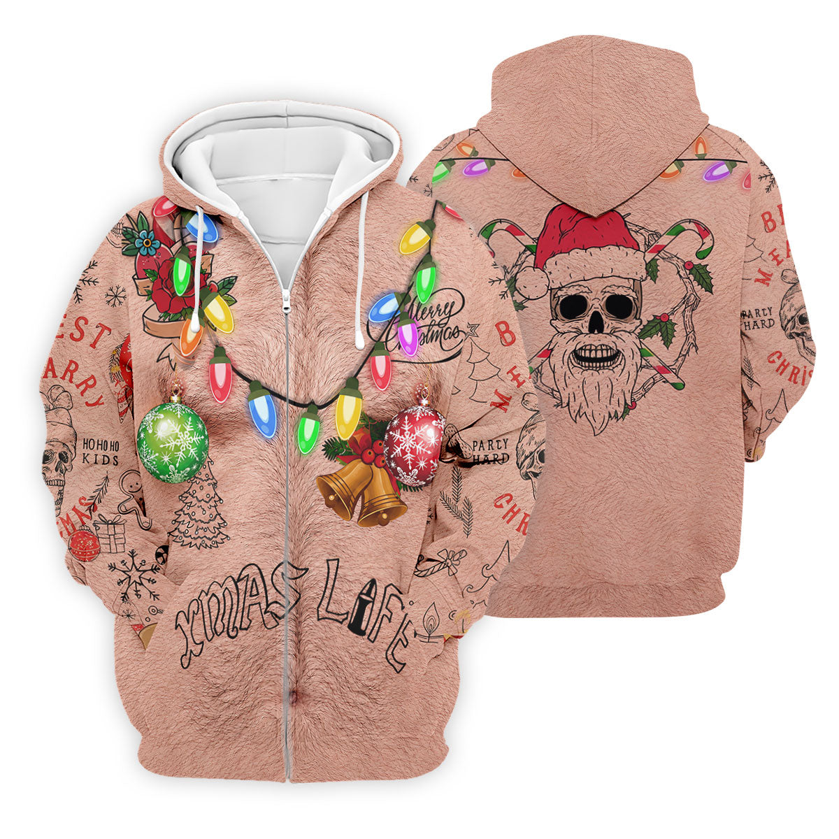 Funny Xmas Life Christmas Lights Body Golf Shirt, Ugly Christmas Shirt, Christmas Golf Shirt