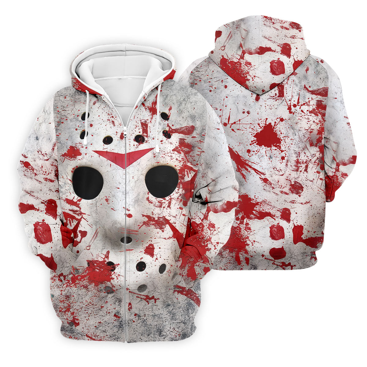 Creepy Mask Face Golf Tops For Men, Horror Character Cosplay Polo Shirtor Men, Halloween Golf Shirt