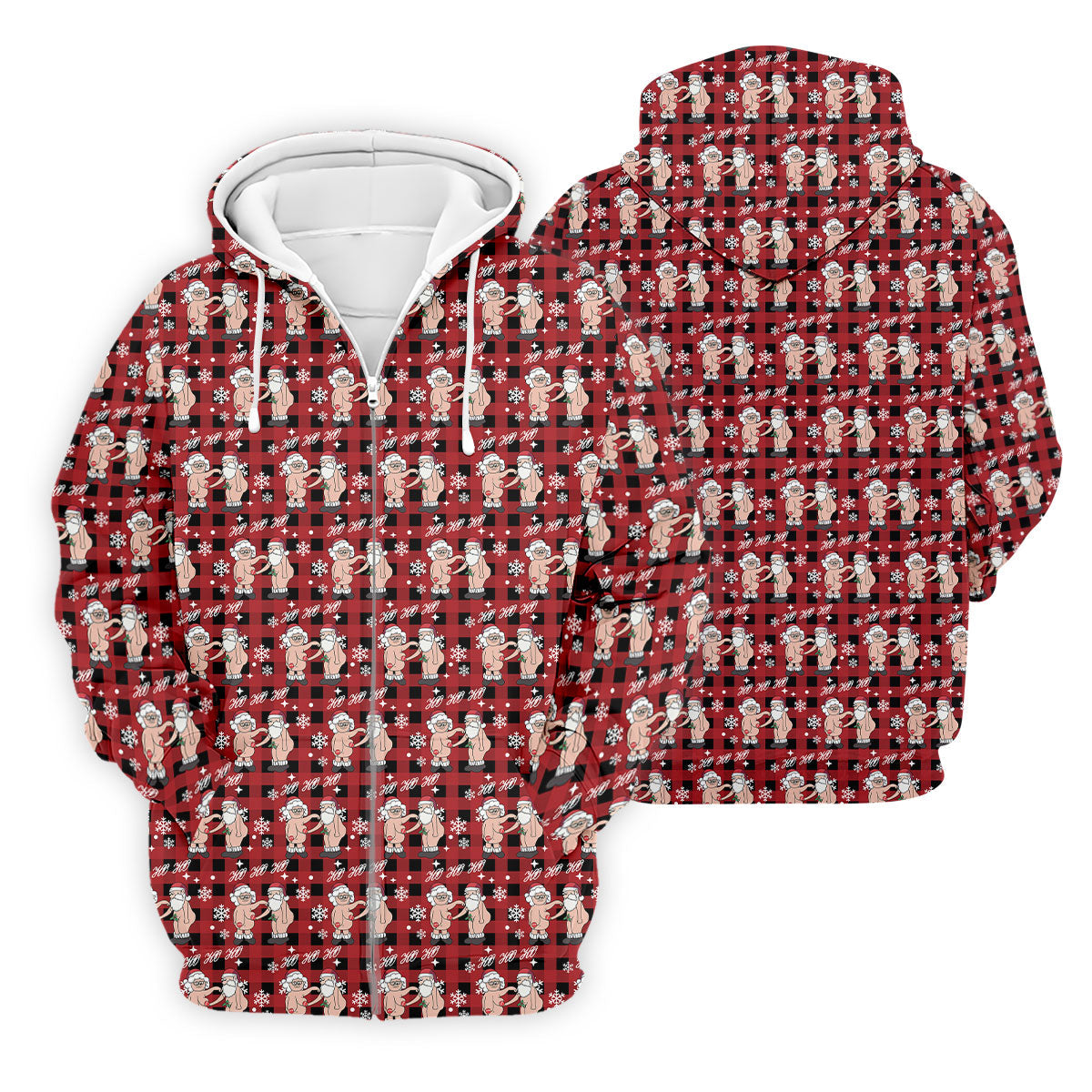 Ho Ho Ho Naughty Couple Funny Santa Christmas Golf Shirt, Fun Golf Shirts For Men, Polo Shirtor Men