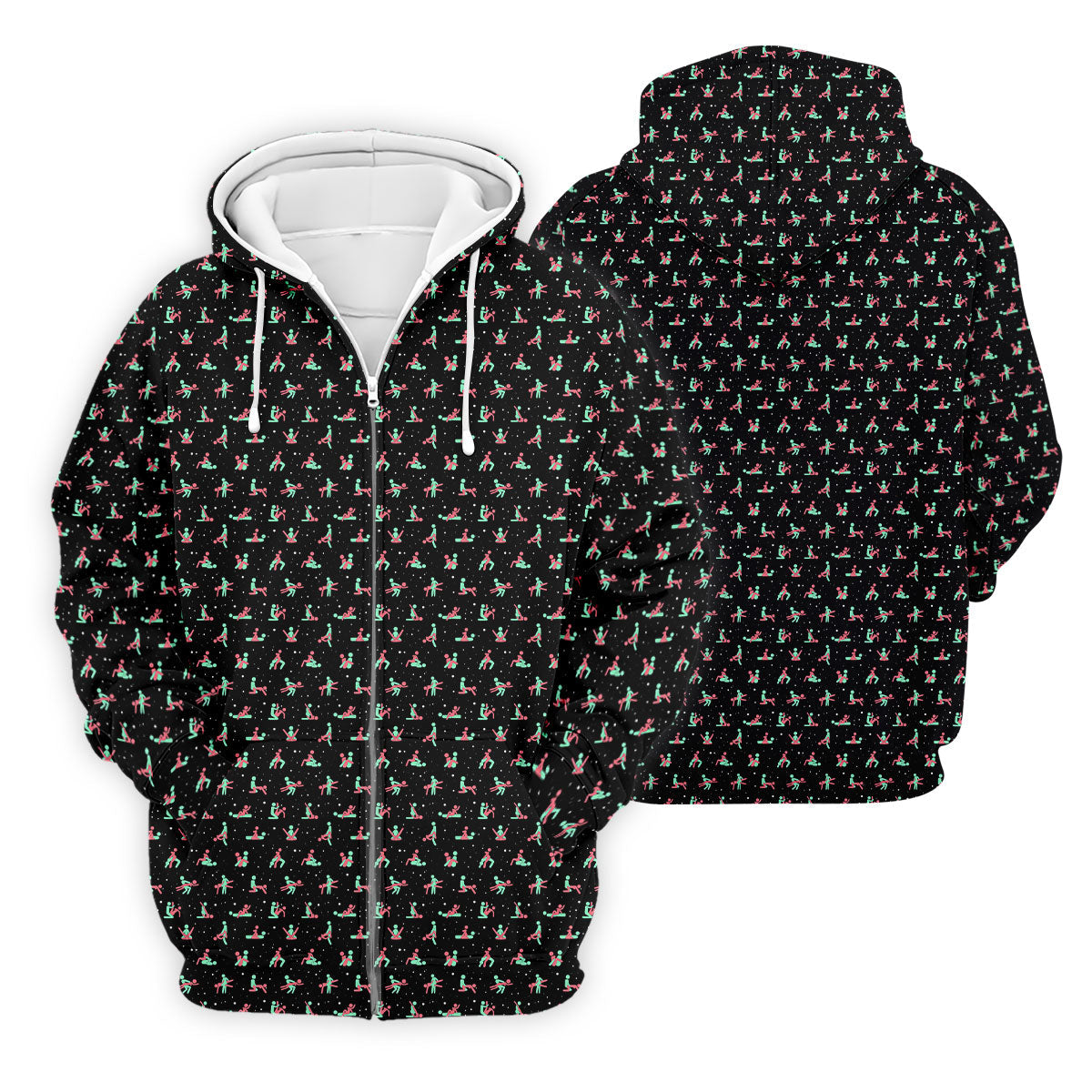 Naughty Couple Snow Pattern Christmas Golf Shirt, Fun Golf Shirts For Men, Golf Gift For Him, Polo ShirtFor Men