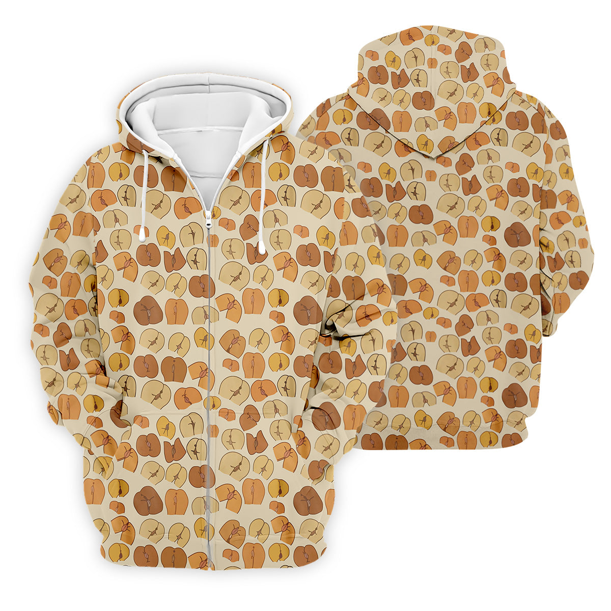 Funny Peach Golf Tops For Men, Men's Funny Golf Shirts, Unique Gift For Golfer, Golfing Apparel
