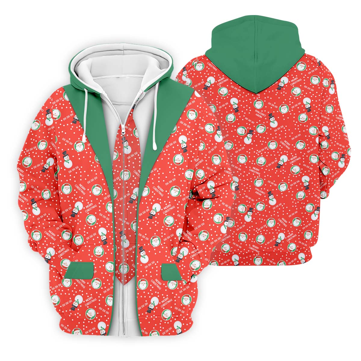 Ho Ho Ho Merry Christmas Funny Print Golf Tops For Men, Christmas Golf Shirt, Polo ShirtFor Men