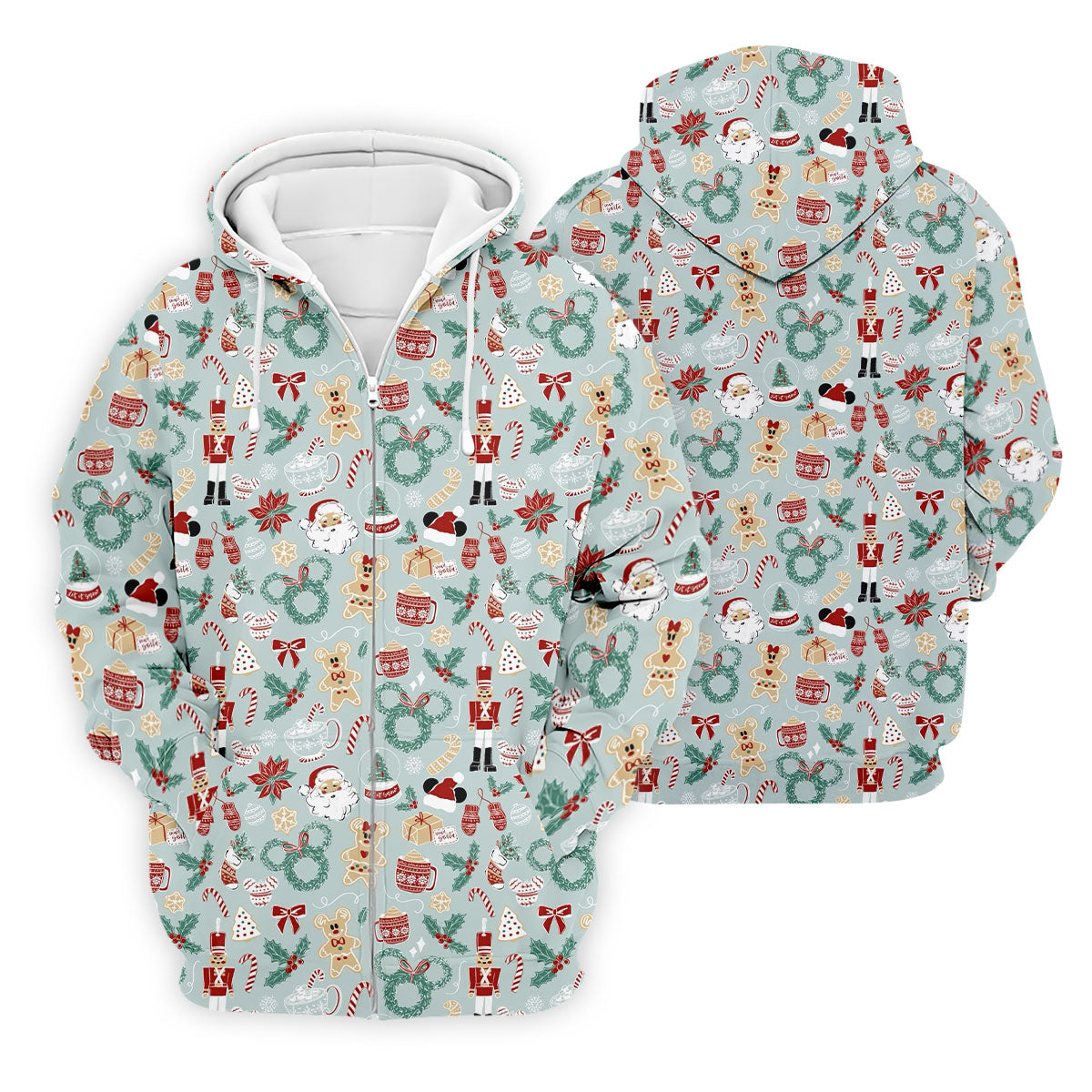 Cute Cartoon Christmas Sweets Golf Tops For Men, Christmas Golf Shirt, Polo ShirtFor Men, Golf Gift For Men