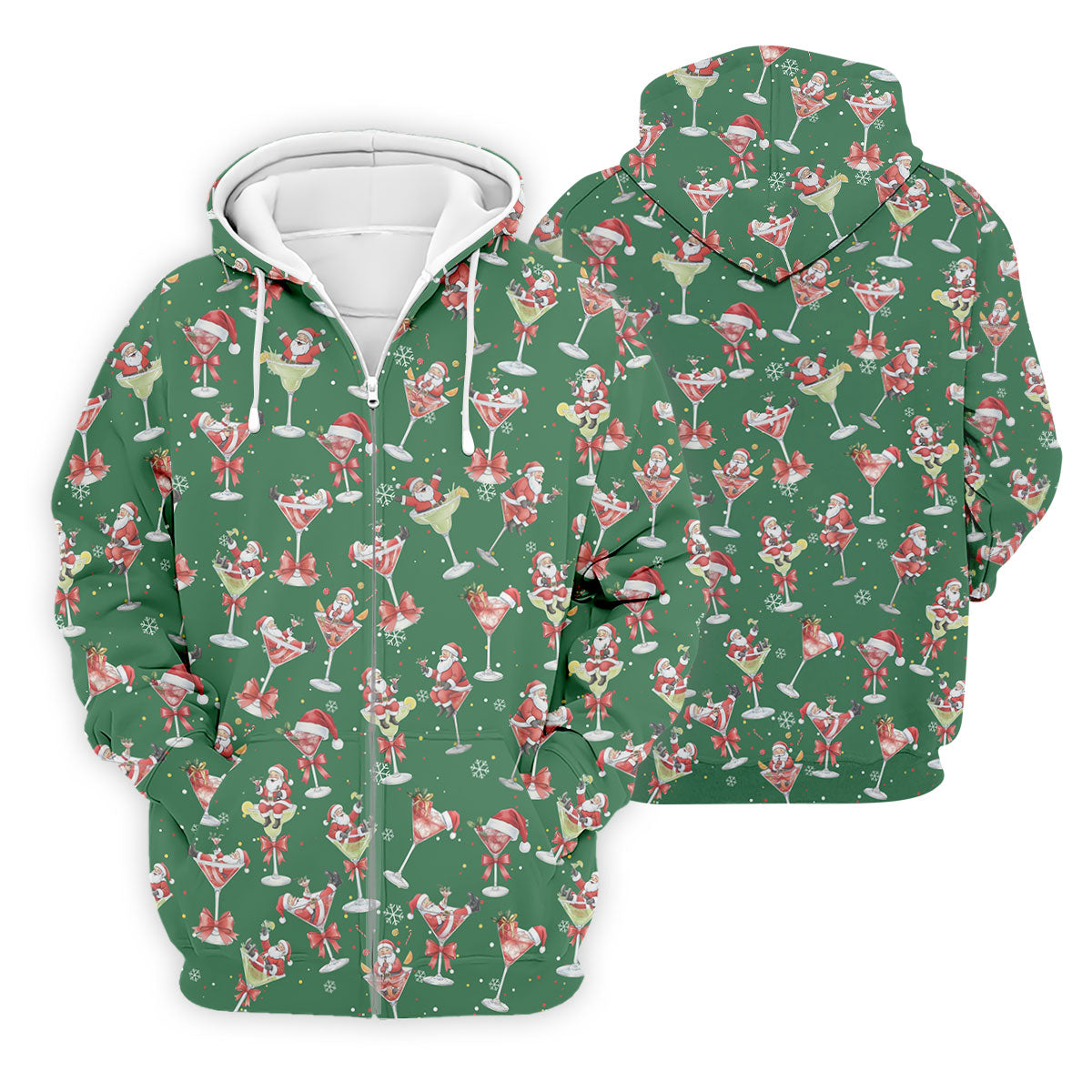 Santa Claus Margarita Christmas Shirt Golf Polo Shirt Unique Gift For Golfer, Fun Golf Shirts For Men