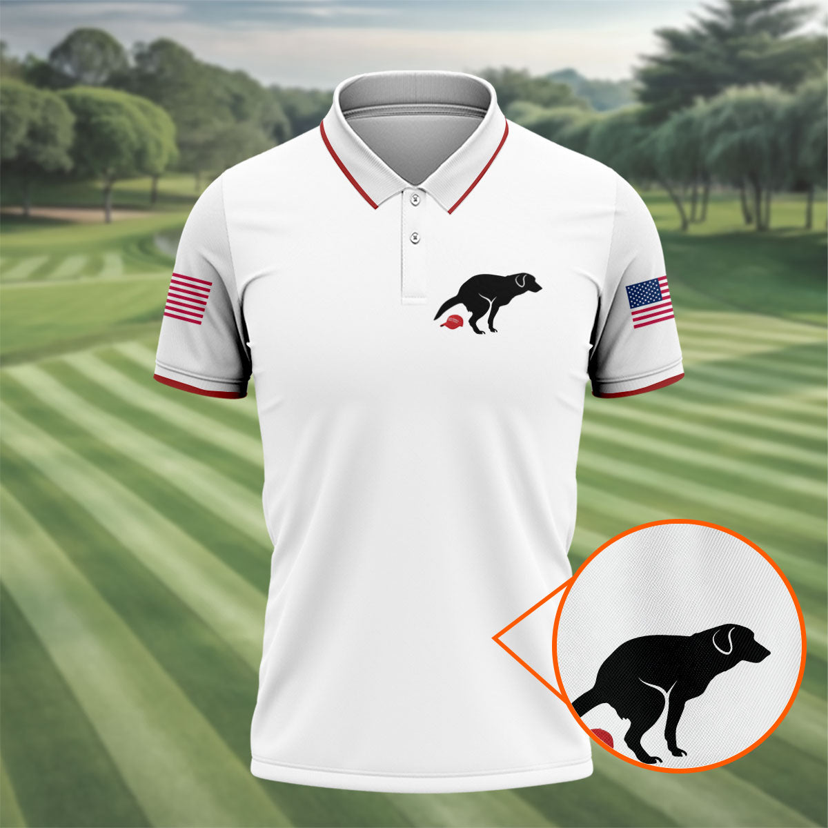 Funny Sarcastic Dog 250 Years Patriotic Golf Shirt, Golf Shirts For Men, 4th Of July Golf Shirt