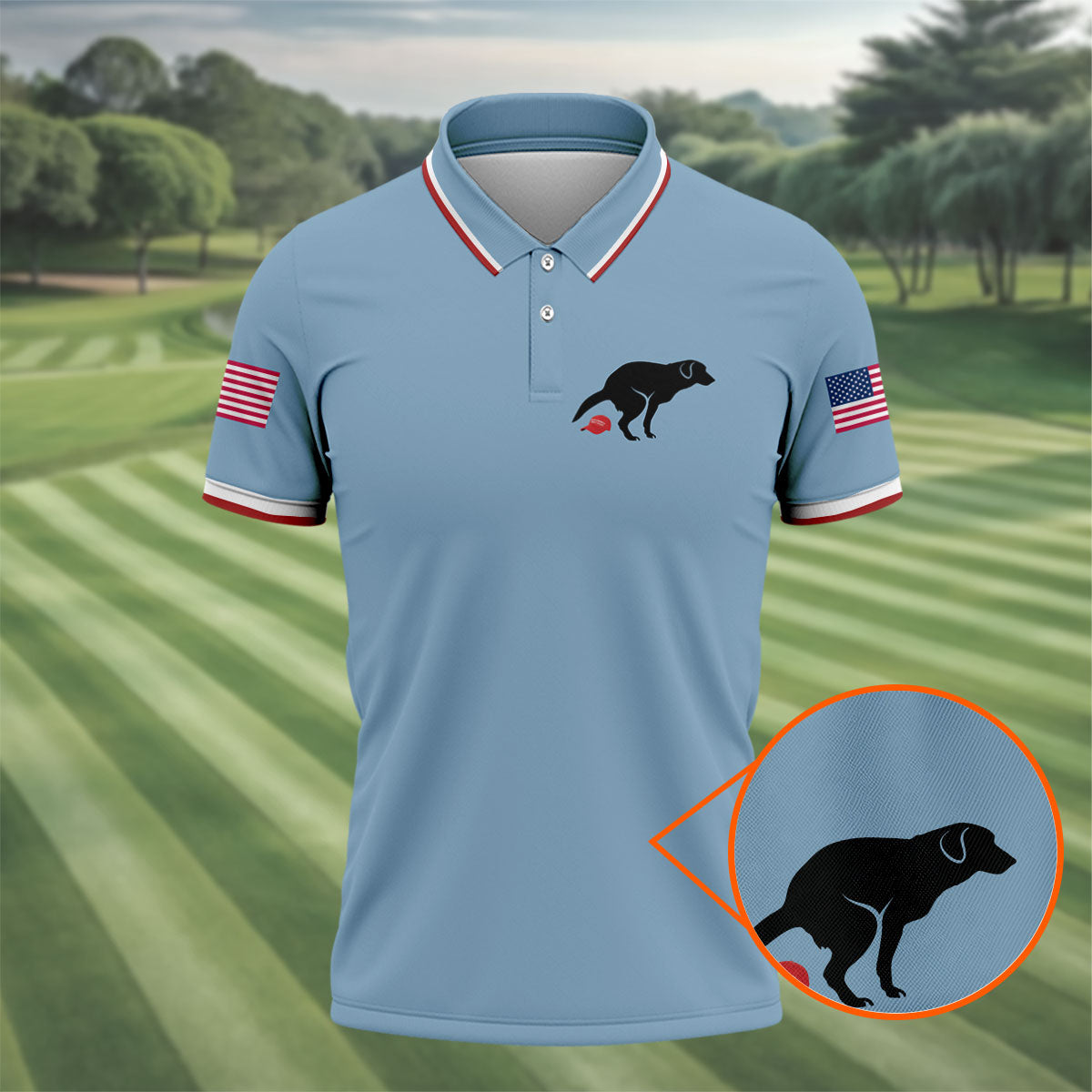 Funny Sarcastic Dog 250 Years Patriotic Golf Shirt, Golf Shirts For Men, 4th Of July Golf Shirt