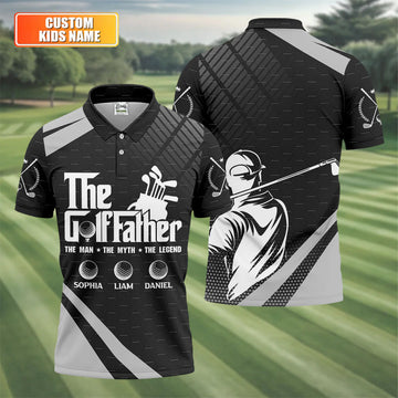 The Golf Father The Man The Myth The Legend Golf Tops For Men, Father's Day Golf Gift