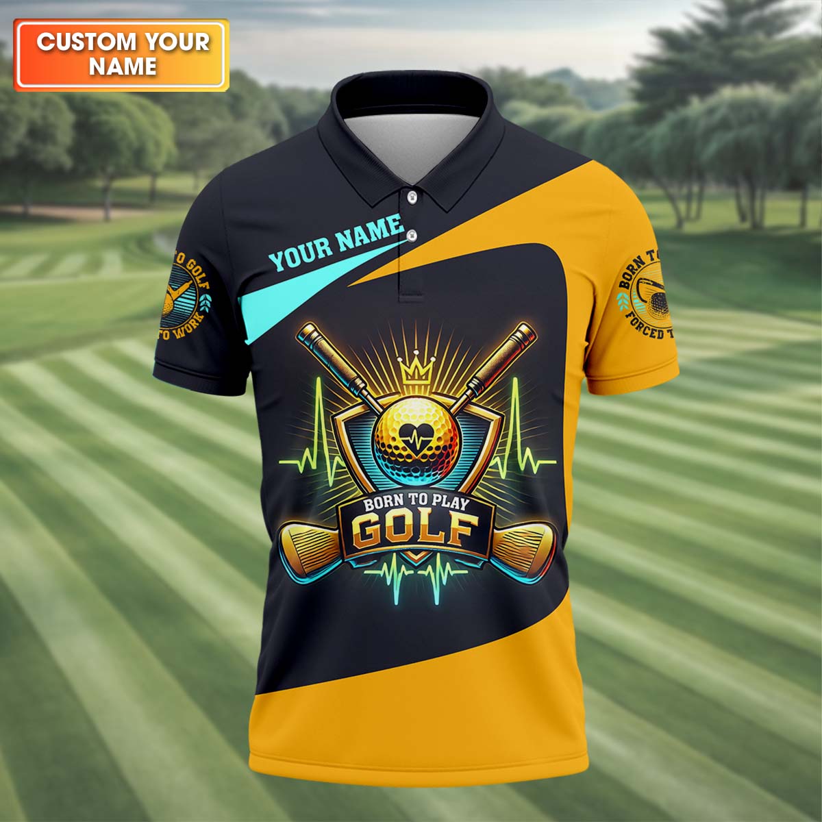Royal Spirit Custom Golf Polo ShirtGolfing Apparel, Golf Gift For Men