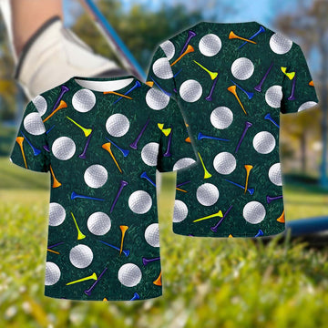 Golf Balls Men's Golf Polo ShirtFunny Golf Shirt, Gifts For Golfer