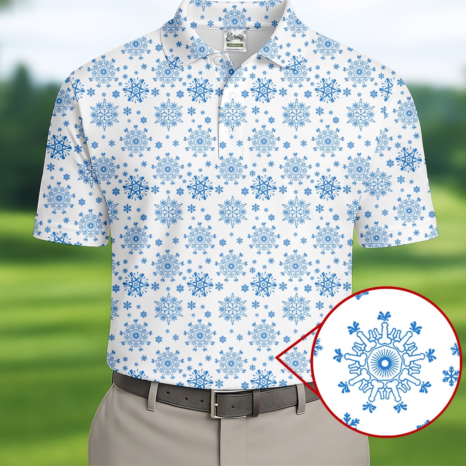 Dirty Funny Adult Humor Snowflakes White Golf Shirt, Fun Men's Golf Polos, Christmas Golf Shirt, Polo Shirtor Men